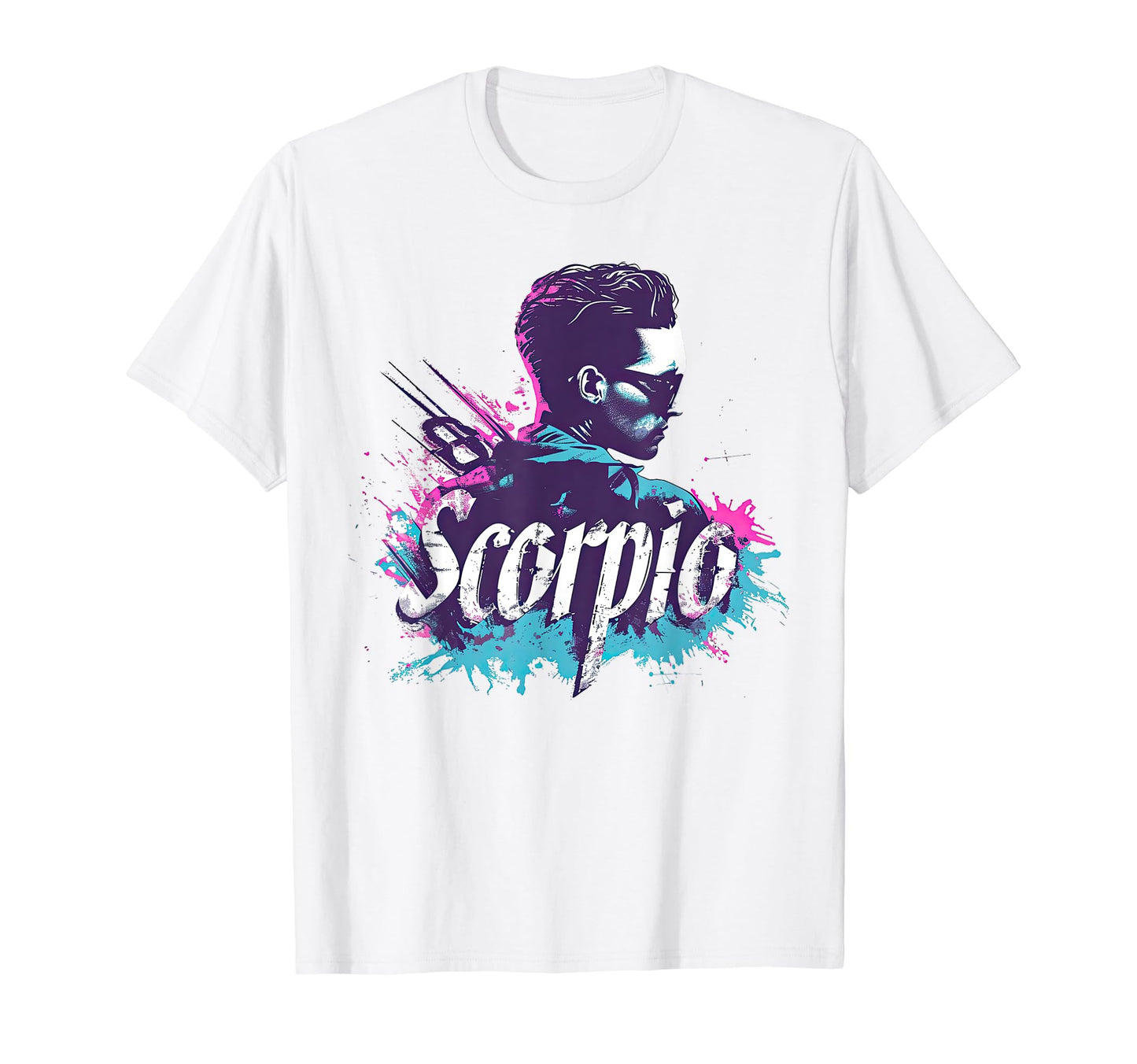 Scorpio Zodiac Sign Vaporwave T-Shirt - Fun Novelty Design for Adults - T-Shirt, Sweatshirt, Hoodie