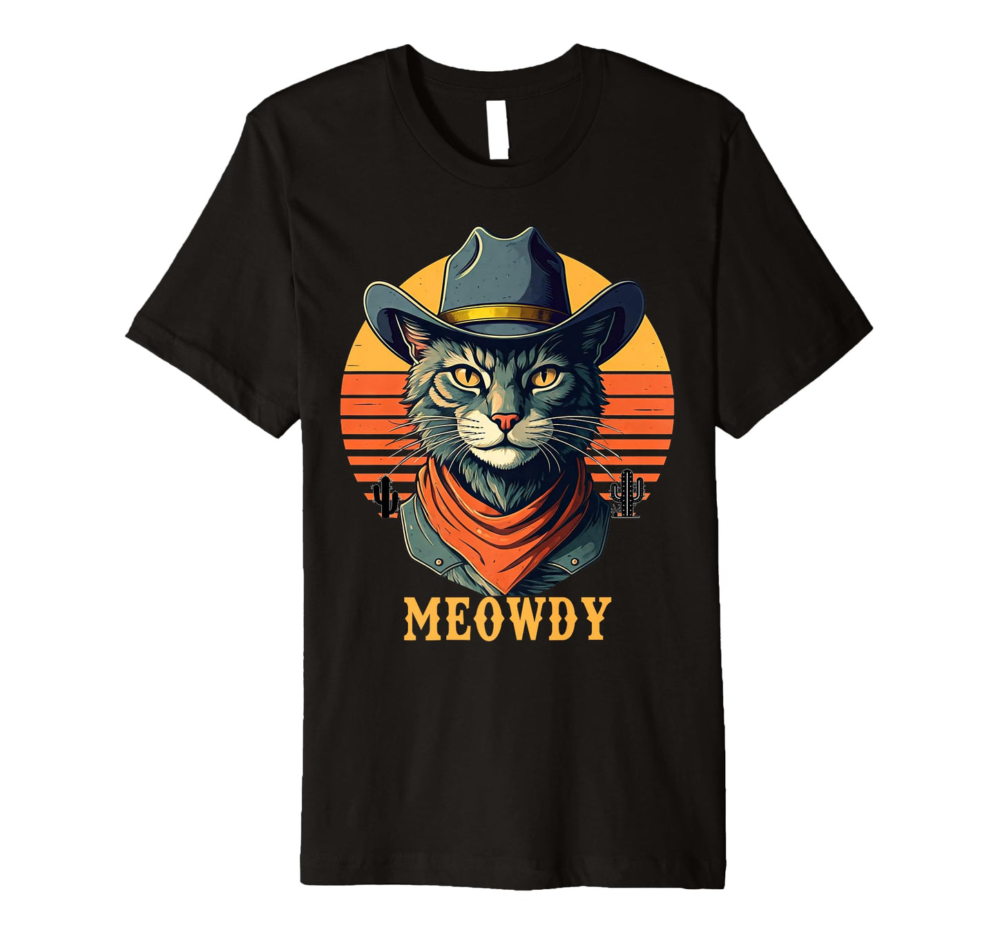 Meowdy Funny Country Music Cat Cowboy T-Shirt - Trendy Graphic Men Women - T-Shirt, Sweatshirt, Hoodie