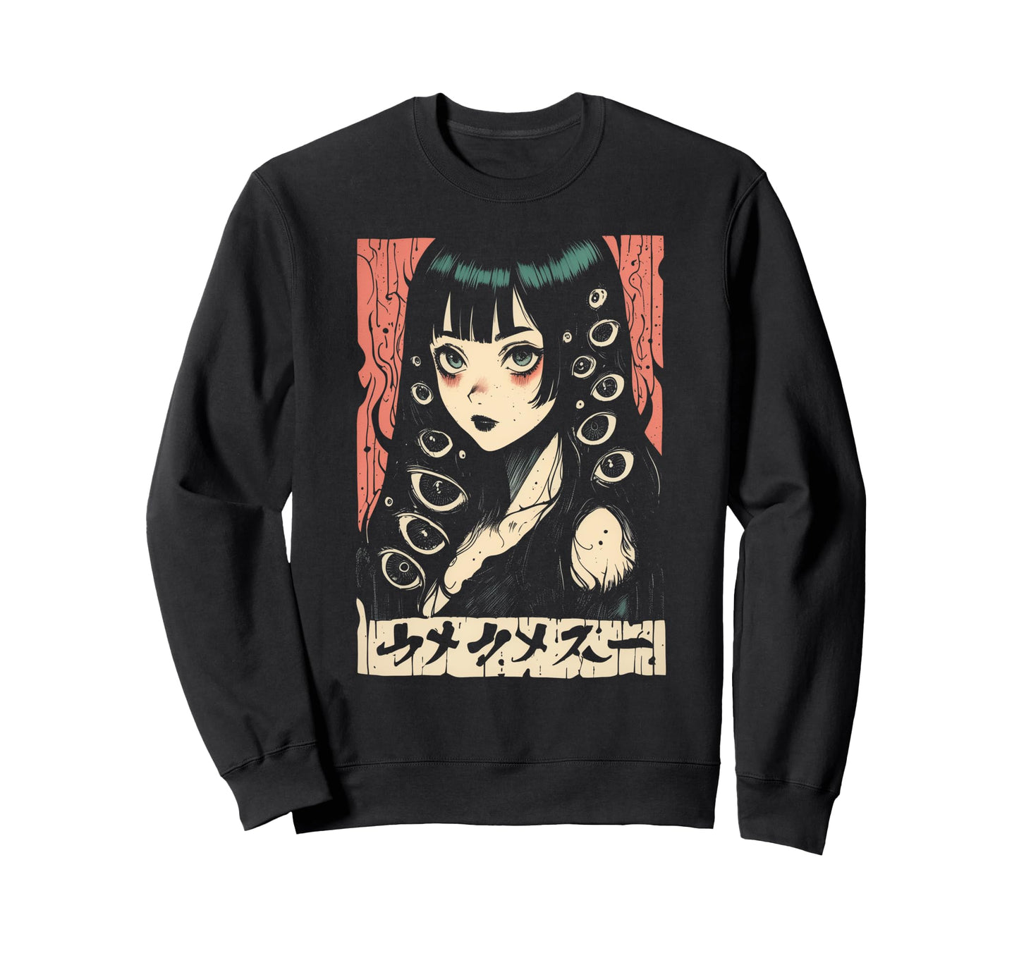 Goth Grunge Demon Anime Waifu Sweatshirt - Minimalist Print Men Women - T-Shirt, Sweatshirt, Hoodie
