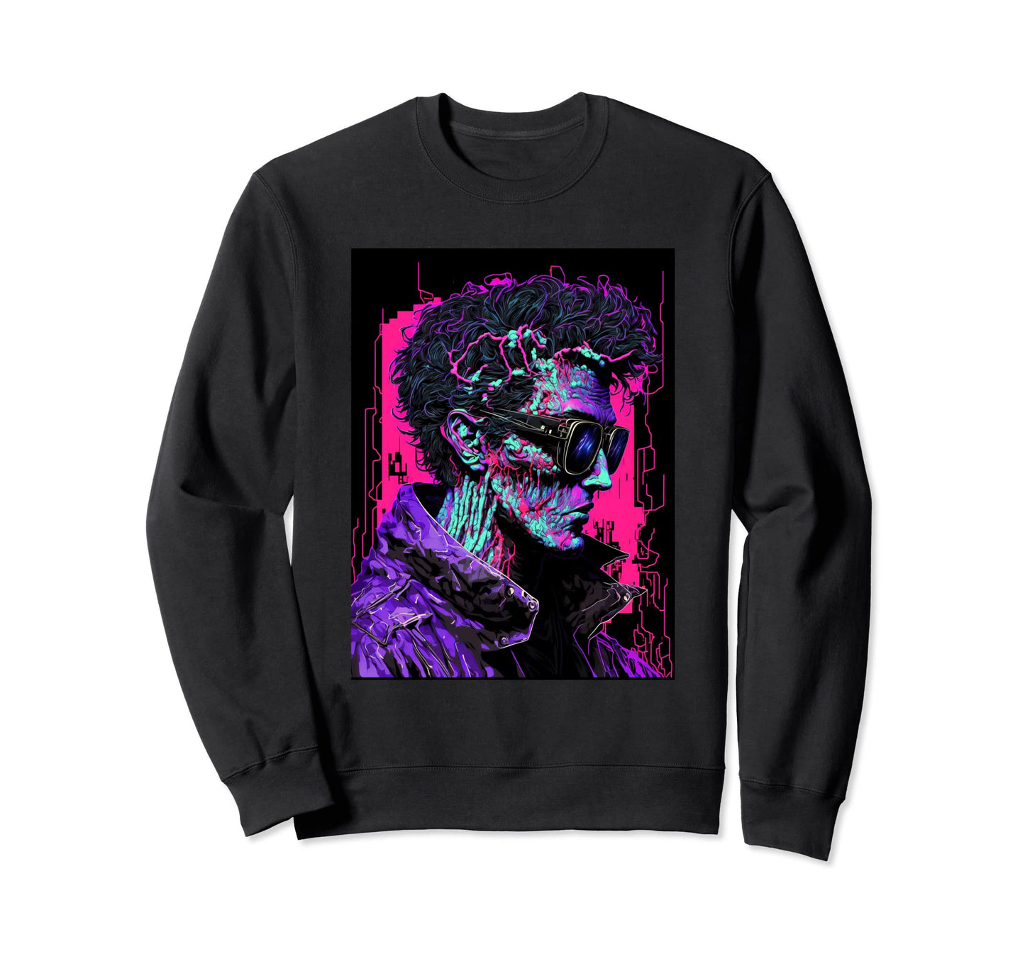 Villain Japanese Vaporwave Sweatshirt - Custom Art Print Men Women - T-Shirt, Sweatshirt, Hoodie