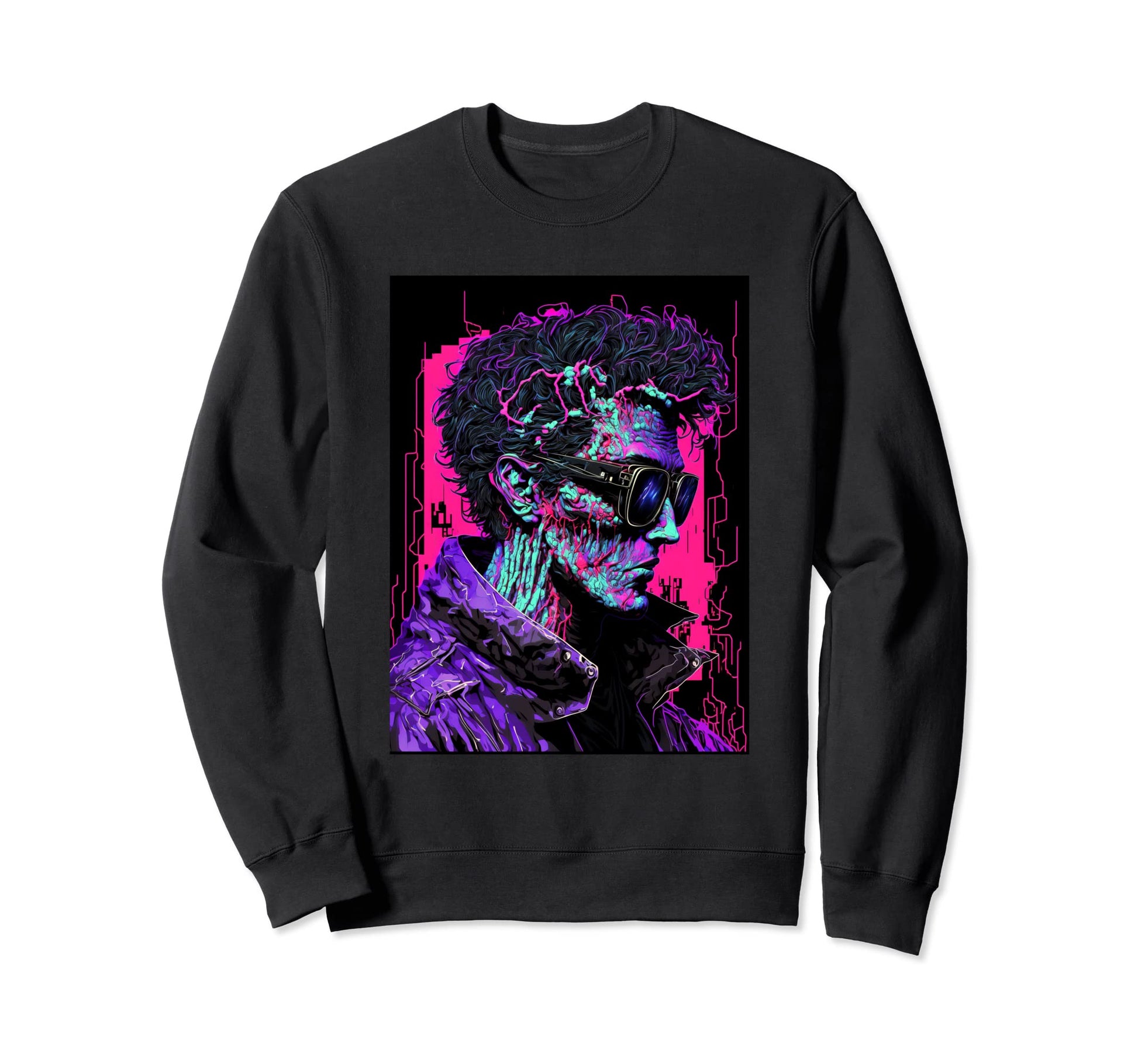 Villain Japanese Vaporwave Sweatshirt - Custom Art Print Men Women - T-Shirt, Sweatshirt, Hoodie