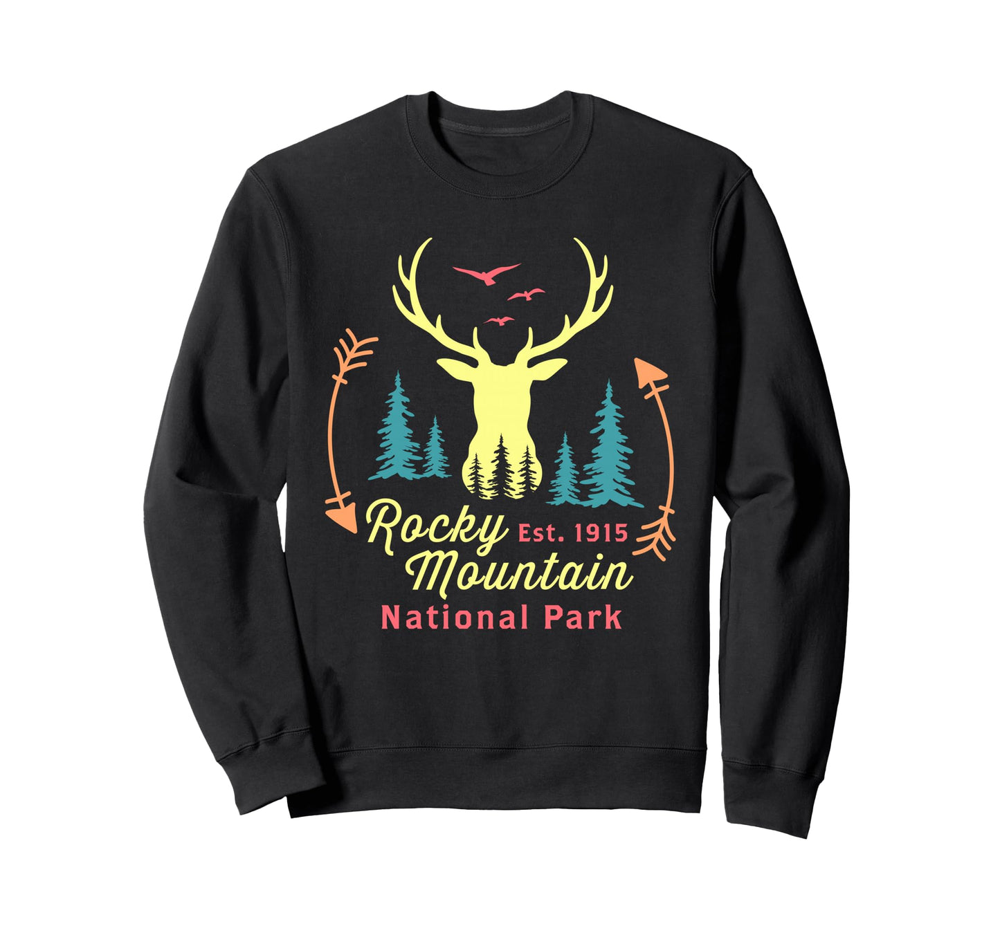 Rocky Mountain National Park Sweatshirt - Trendy Graphic for Adults - T-Shirt, Sweatshirt, Hoodie