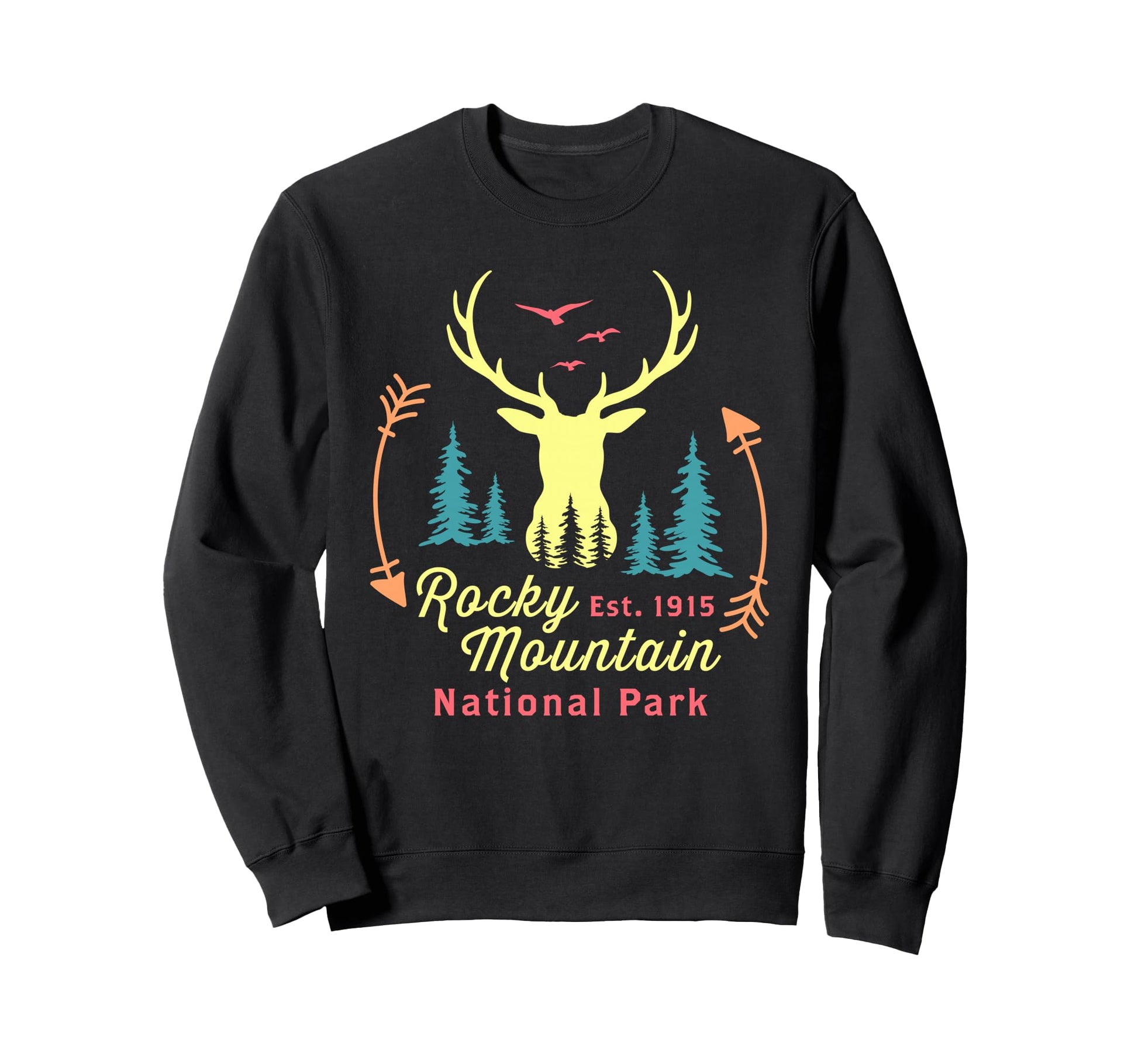 Rocky Mountain National Park Sweatshirt - Trendy Graphic for Adults - T-Shirt, Sweatshirt, Hoodie