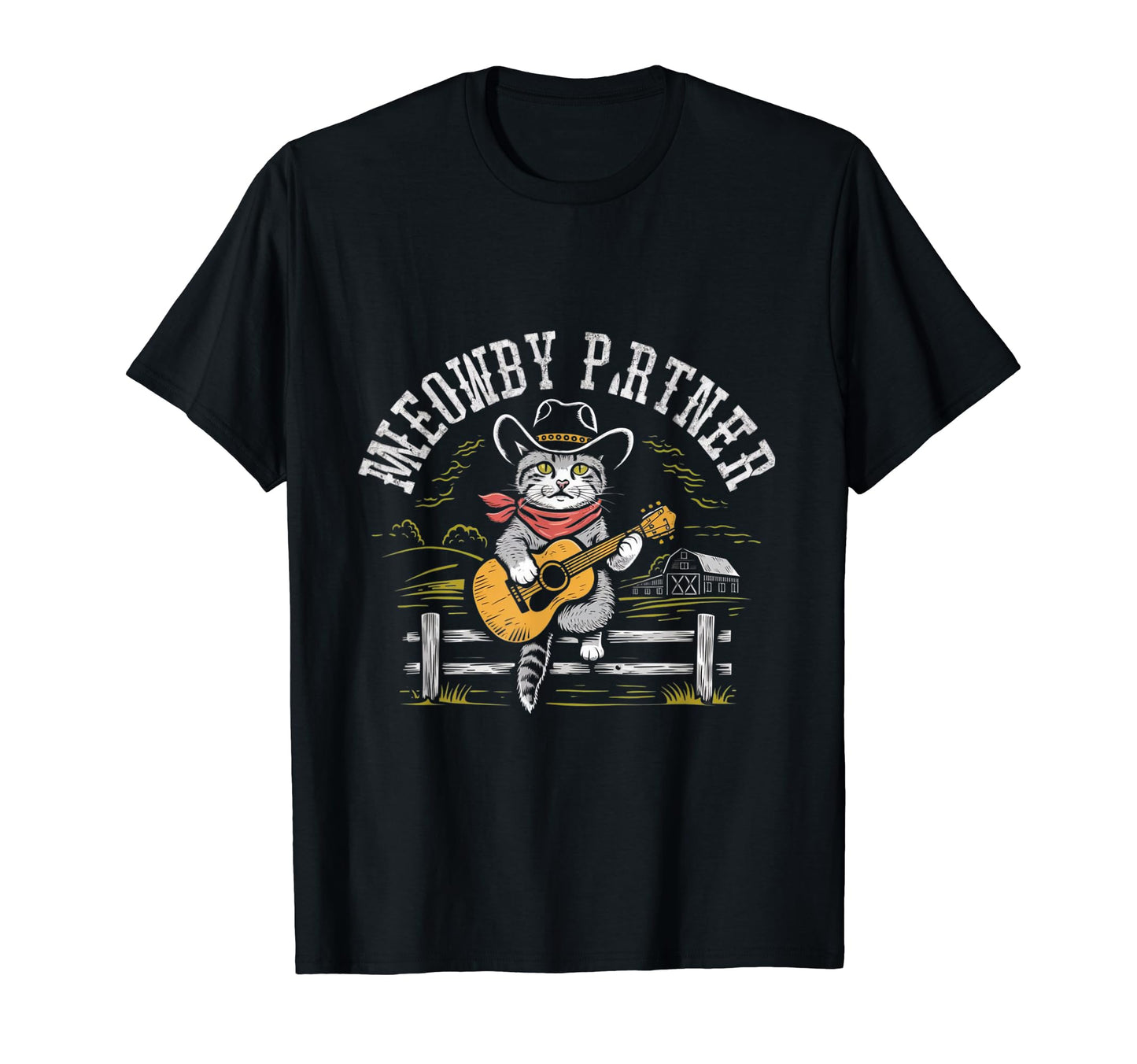 Meowdy Partner Cowboy Cat T-Shirt - Trendy Graphic Unisex - T-Shirt, Sweatshirt, Hoodie