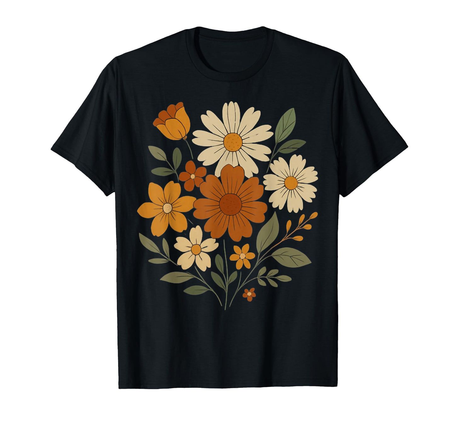 Wildflower Boho Floral Earthy T-Shirt - Streetwear Style for Adults - T-Shirt, Sweatshirt, Hoodie