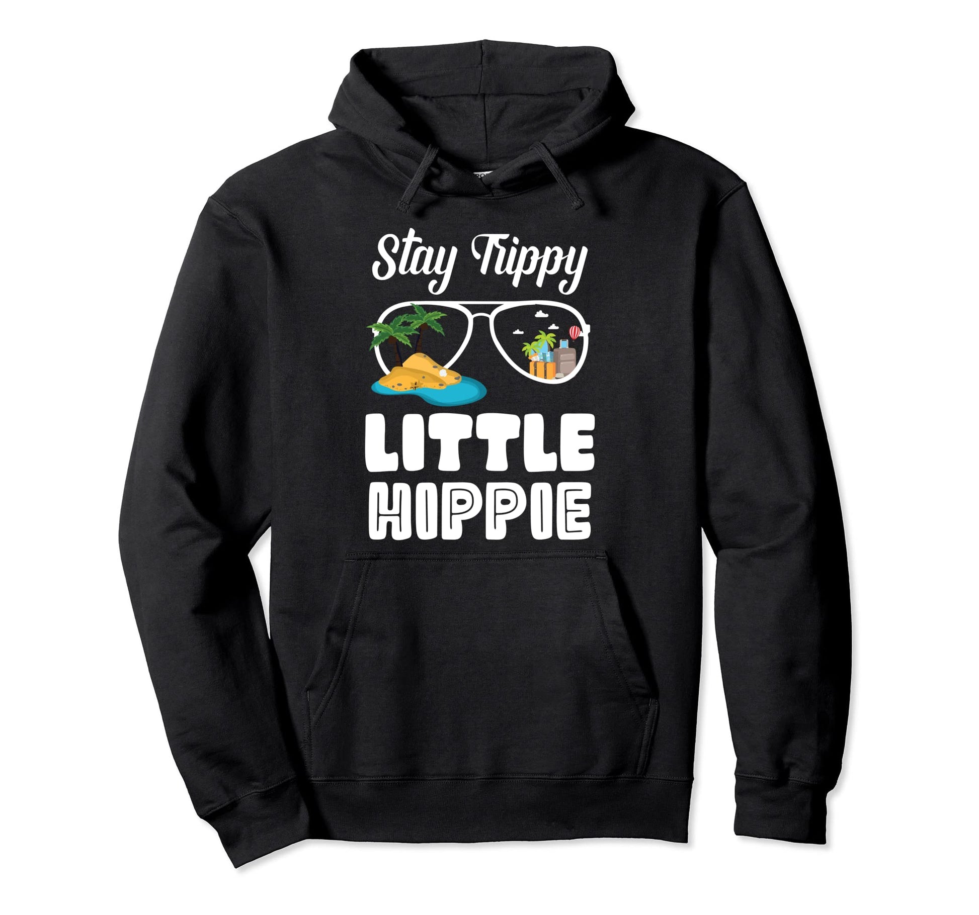 Stay Trippy Little Hippie Peace Love Hoodie - Aesthetic Graphic Unisex - T-Shirt, Sweatshirt, Hoodie
