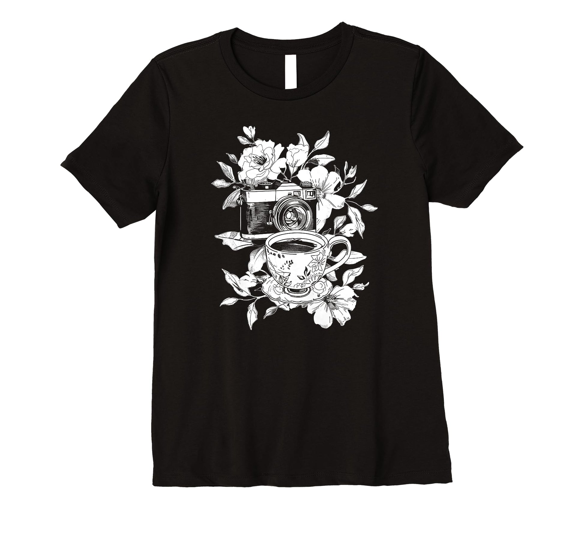 Womens Photographer Coffee T-Shirt - Casual Everyday Wear for Adults - T-Shirt, Sweatshirt, Hoodie