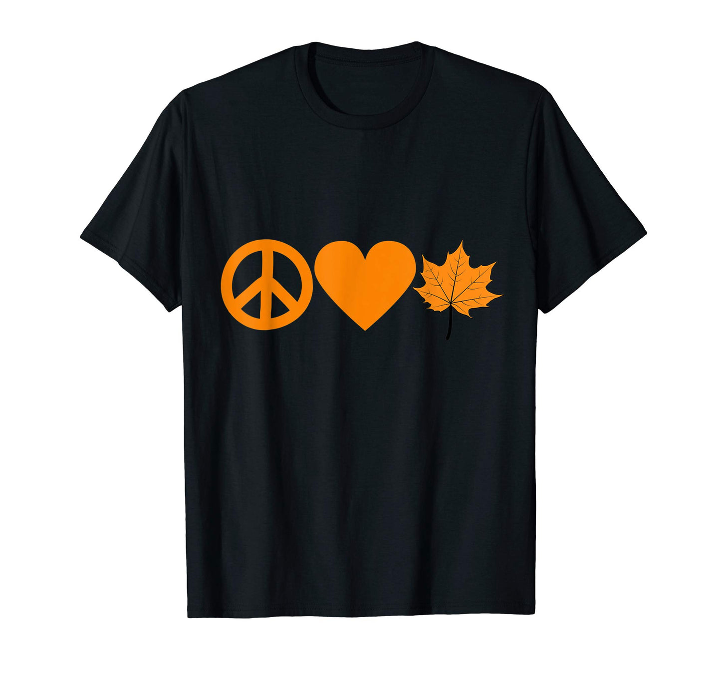 Love Fall Season Pumpkins Leaves Fall Time T-Shirt - Graphic Print Unisex - T-Shirt, Sweatshirt, Hoodie