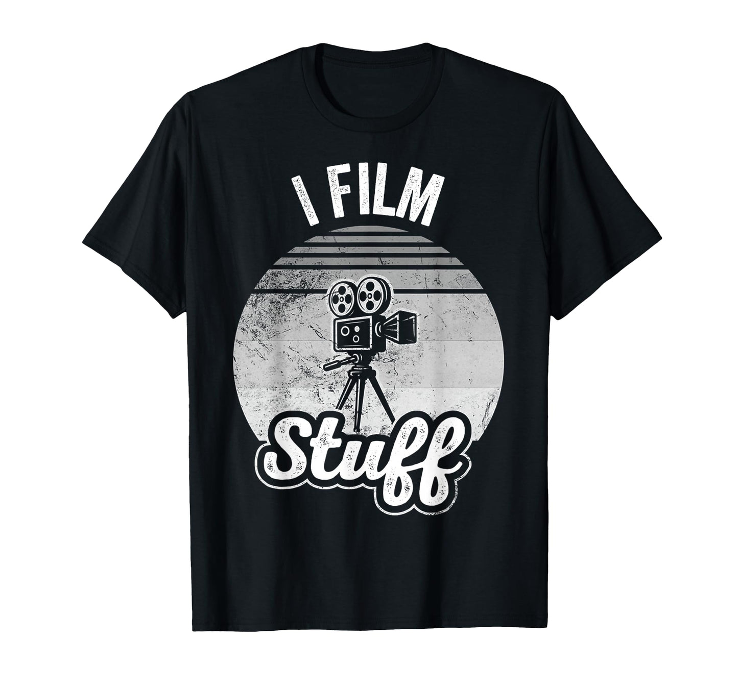 I Film Stuff Movie Camera Enthusiast T-Shirt - Minimalist Print for Adults - T-Shirt, Sweatshirt, Hoodie