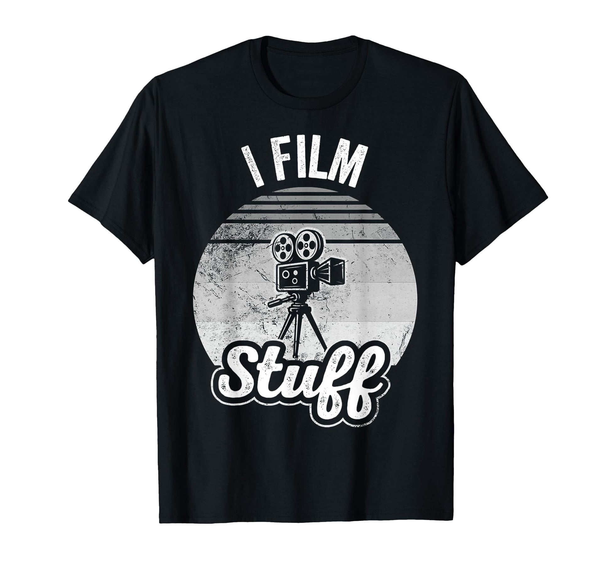 I Film Stuff Movie Camera Enthusiast T-Shirt - Minimalist Print for Adults - T-Shirt, Sweatshirt, Hoodie