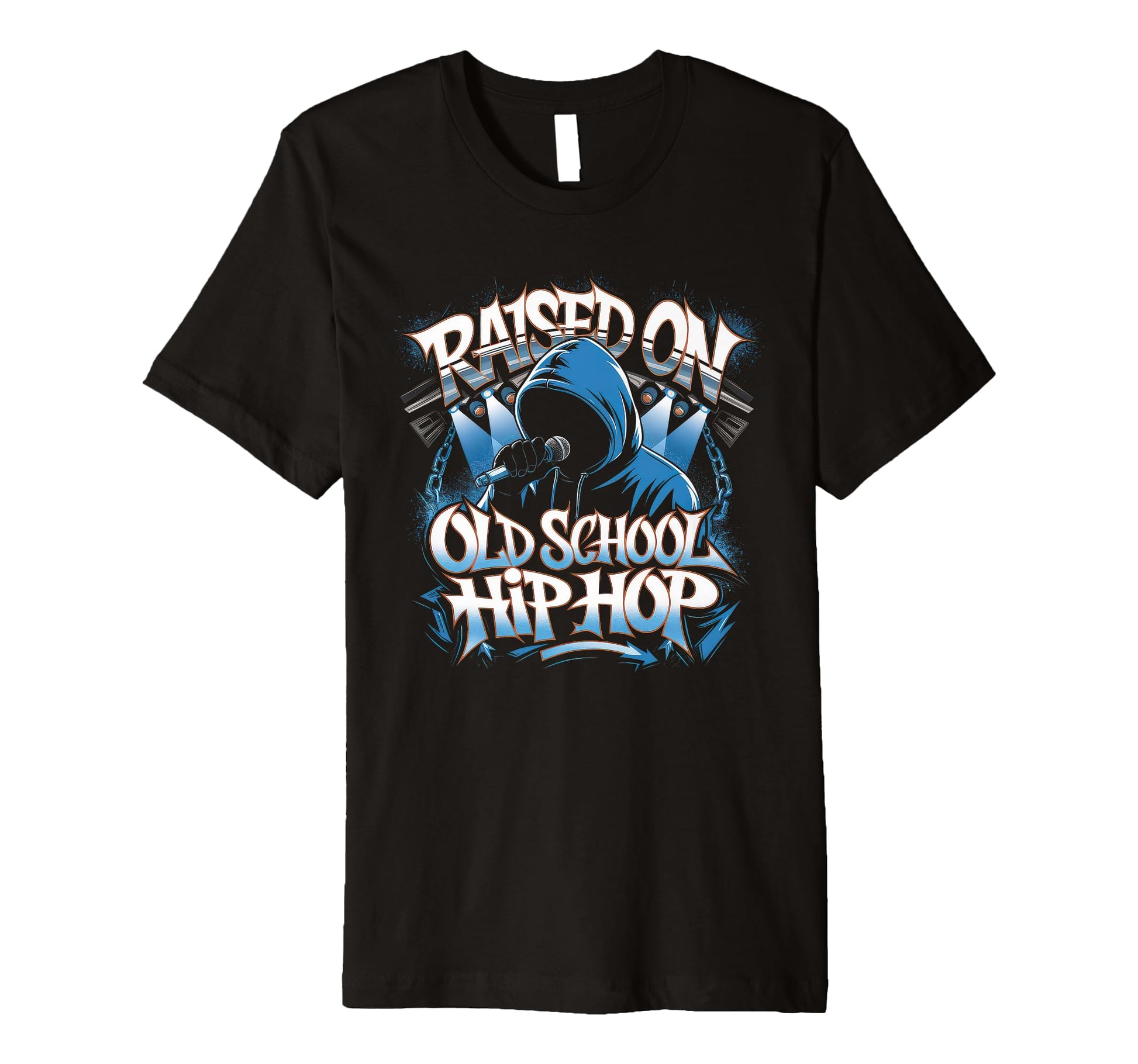 Raised Old School Hip Hop Cassette T-Shirt - Casual Everyday Wear Unisex - T-Shirt, Sweatshirt, Hoodie