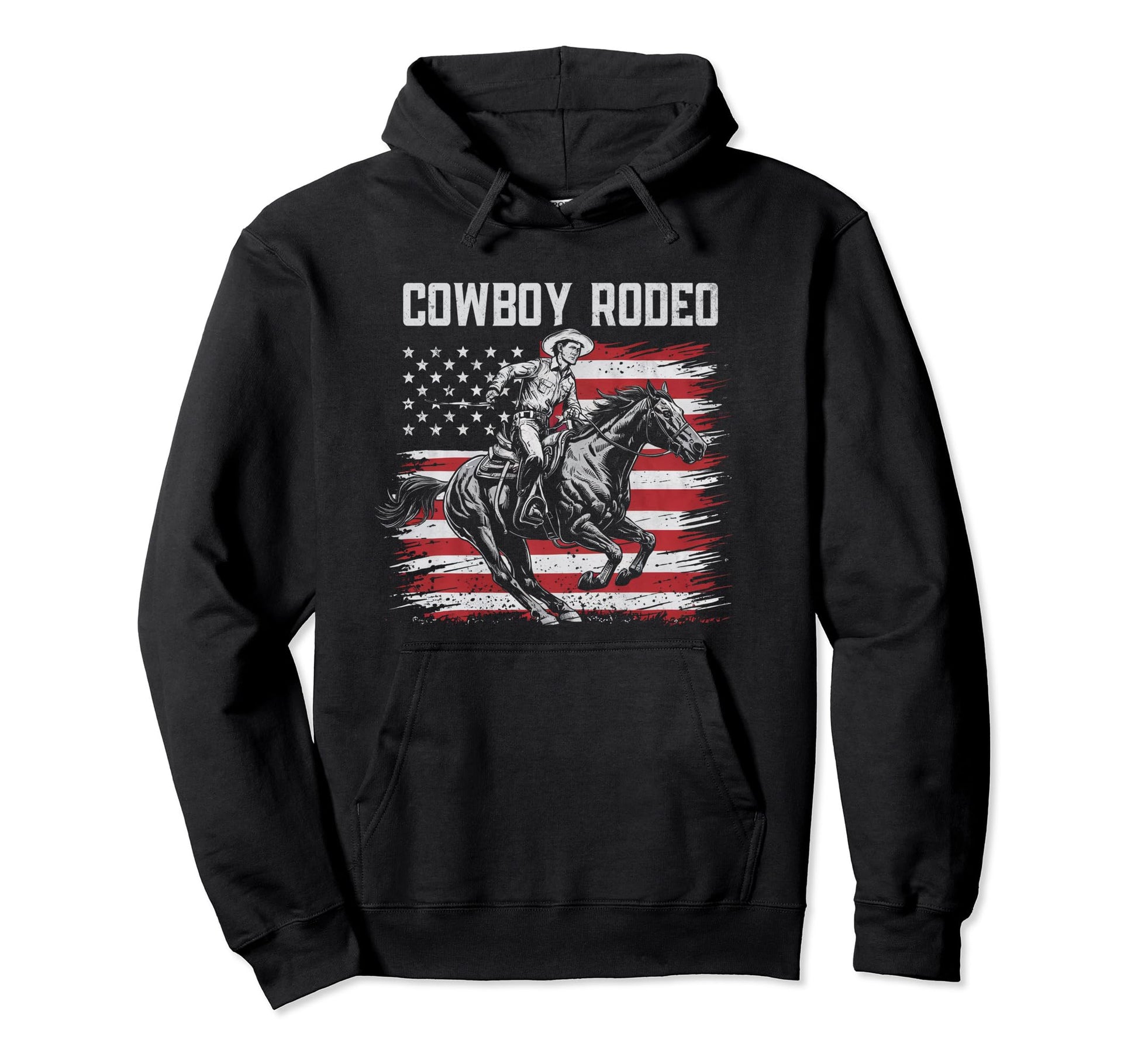 Cowboy Rodeo Horseback Western Country Hoodie - Fun Novelty Design Unisex - T-Shirt, Sweatshirt, Hoodie