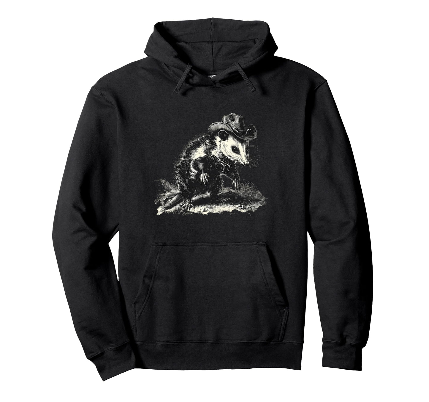 Opossum Cowboy Rodeo Cowgirl Western Hoodie - Novelty Apparel Unisex - T-Shirt, Sweatshirt, Hoodie