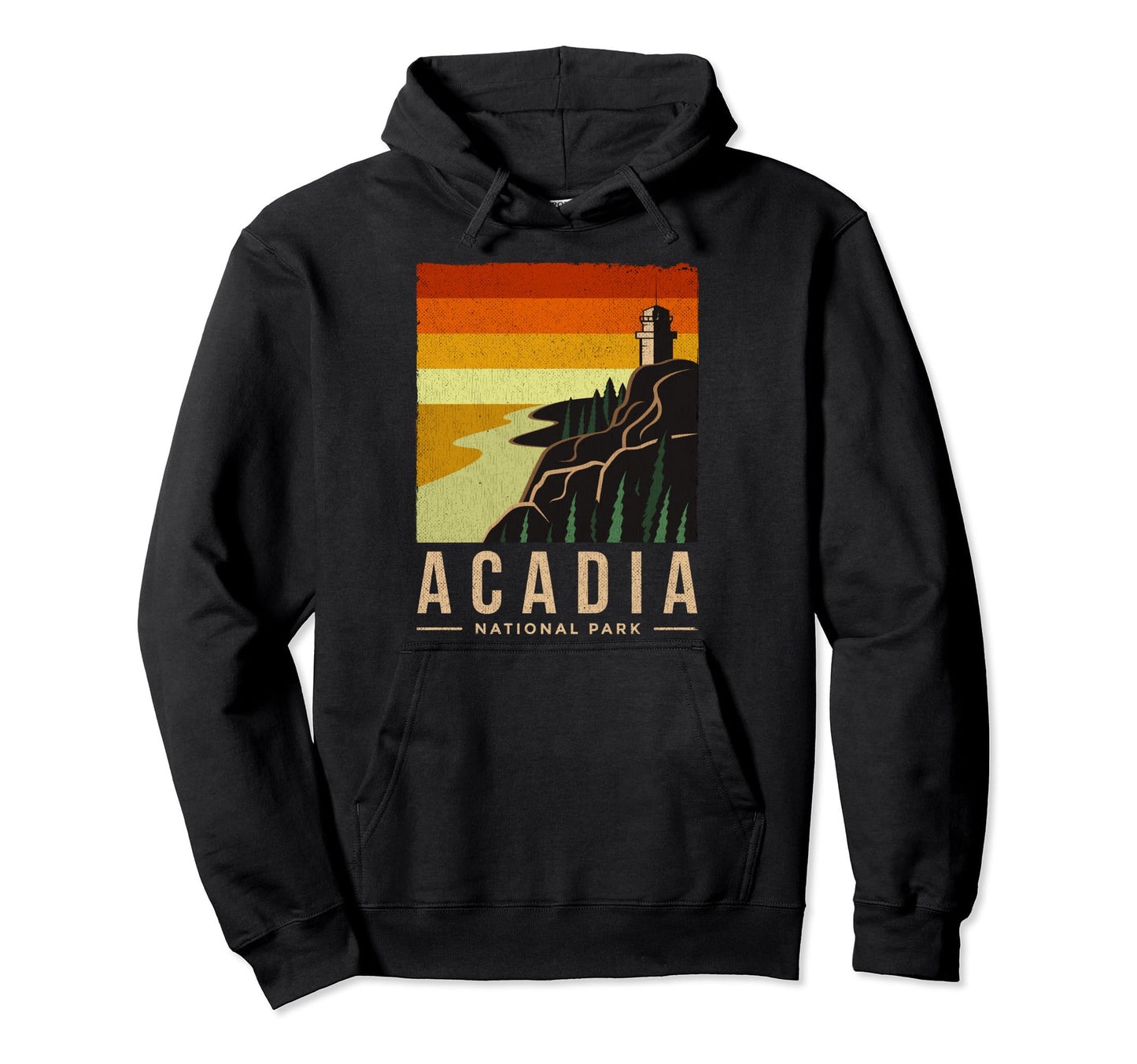 Acadia National Park Hiking Hoodie - Custom Art Print Unisex - T-Shirt, Sweatshirt, Hoodie