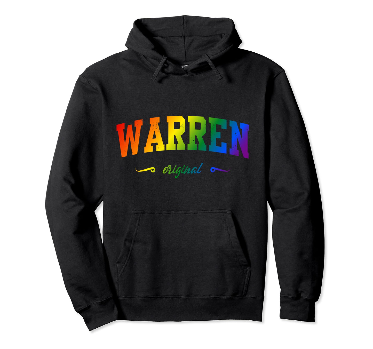 Warren Michigan Lgbtqai Rainbow Hoodie - Casual Everyday Wear Unisex - T-Shirt, Sweatshirt, Hoodie
