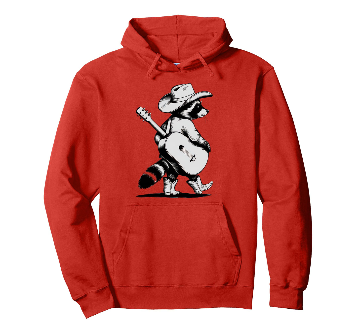 Raccoon 90S Country Music Western Cowboy Hoodie - Custom Art Print Unisex - T-Shirt, Sweatshirt, Hoodie
