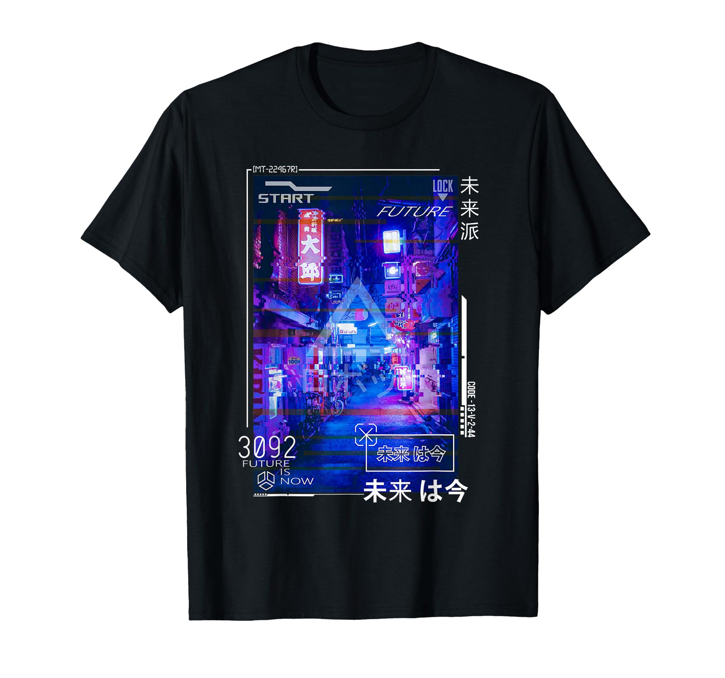 Cyberpunk Japanese Futurism Aesthetics T-Shirt - Graphic Print Unisex - T-Shirt, Sweatshirt, Hoodie