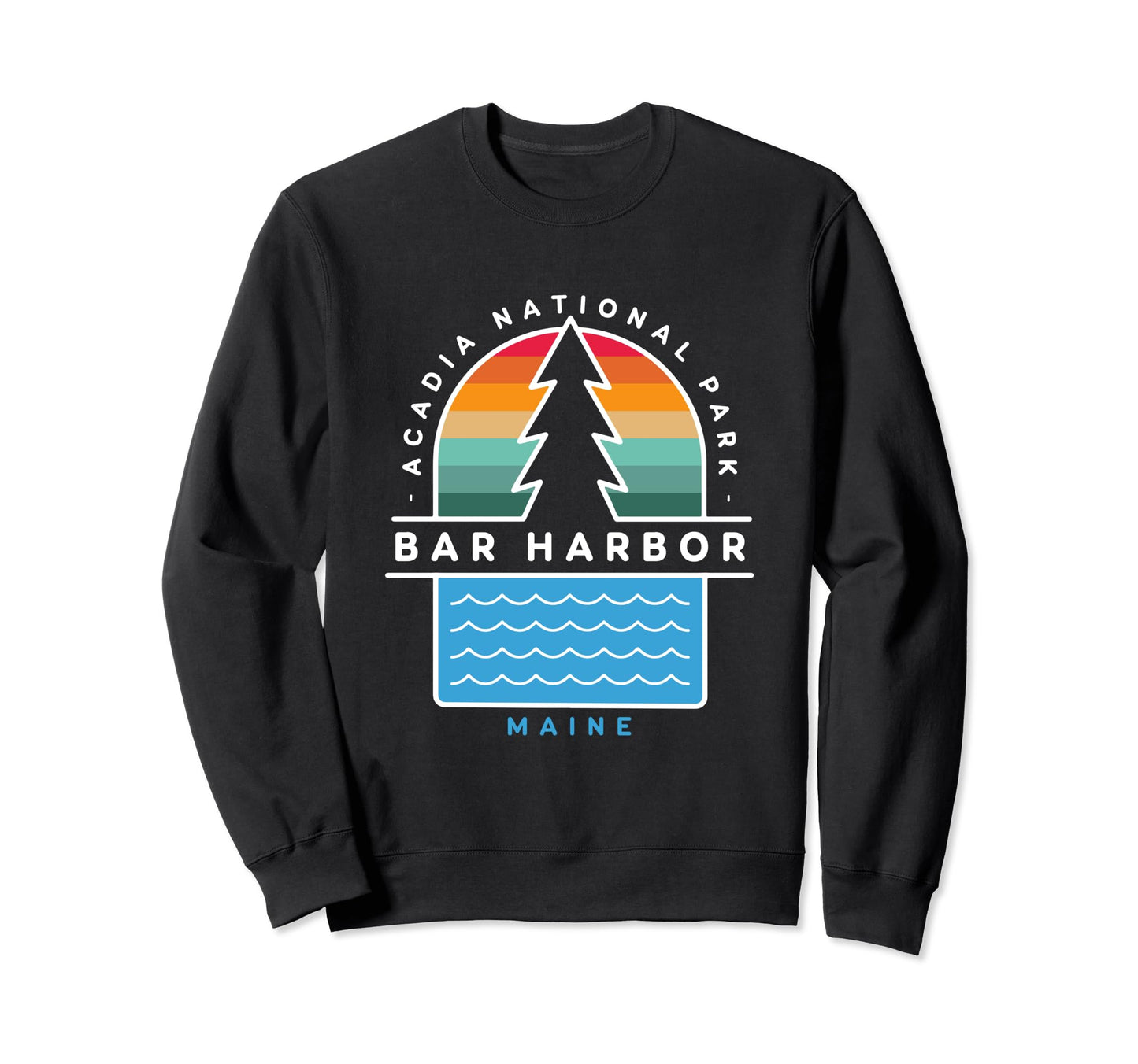 Bar Harbor Maine Acadia National Sweatshirt - Custom Art Print Men Women - T-Shirt, Sweatshirt, Hoodie