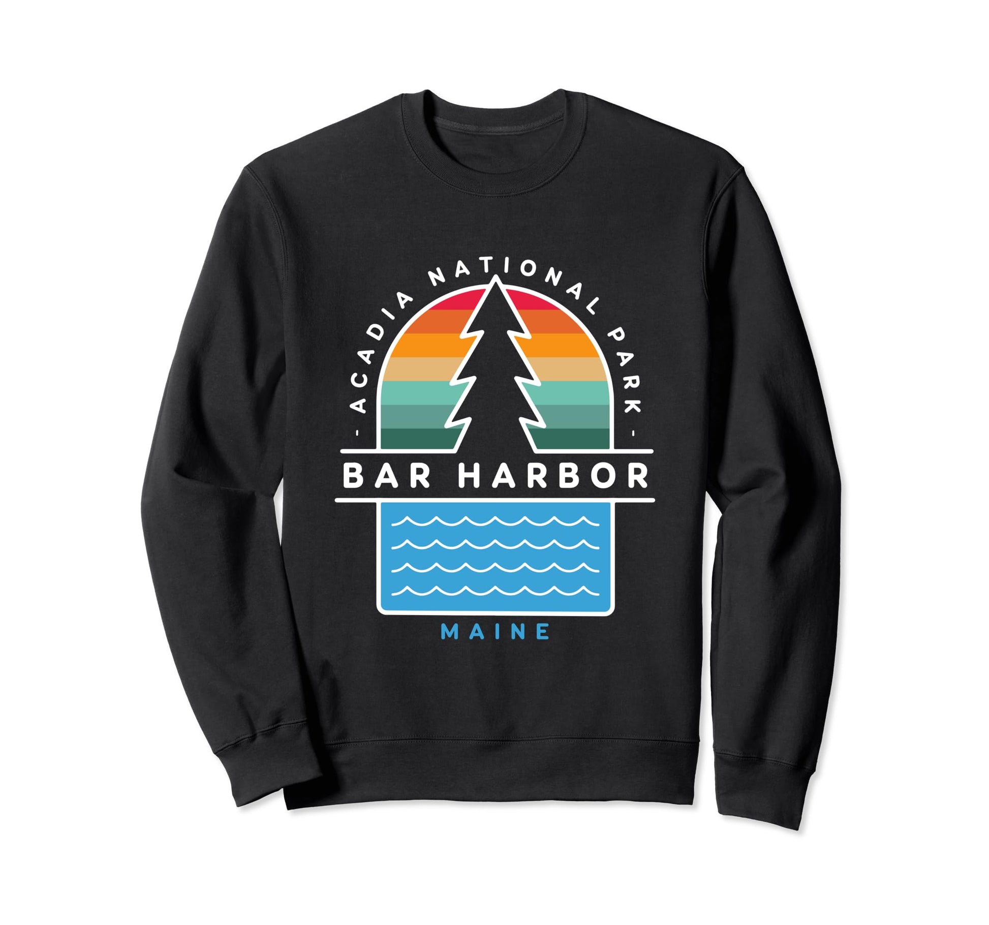 Bar Harbor Maine Acadia National Sweatshirt - Custom Art Print Men Women - T-Shirt, Sweatshirt, Hoodie