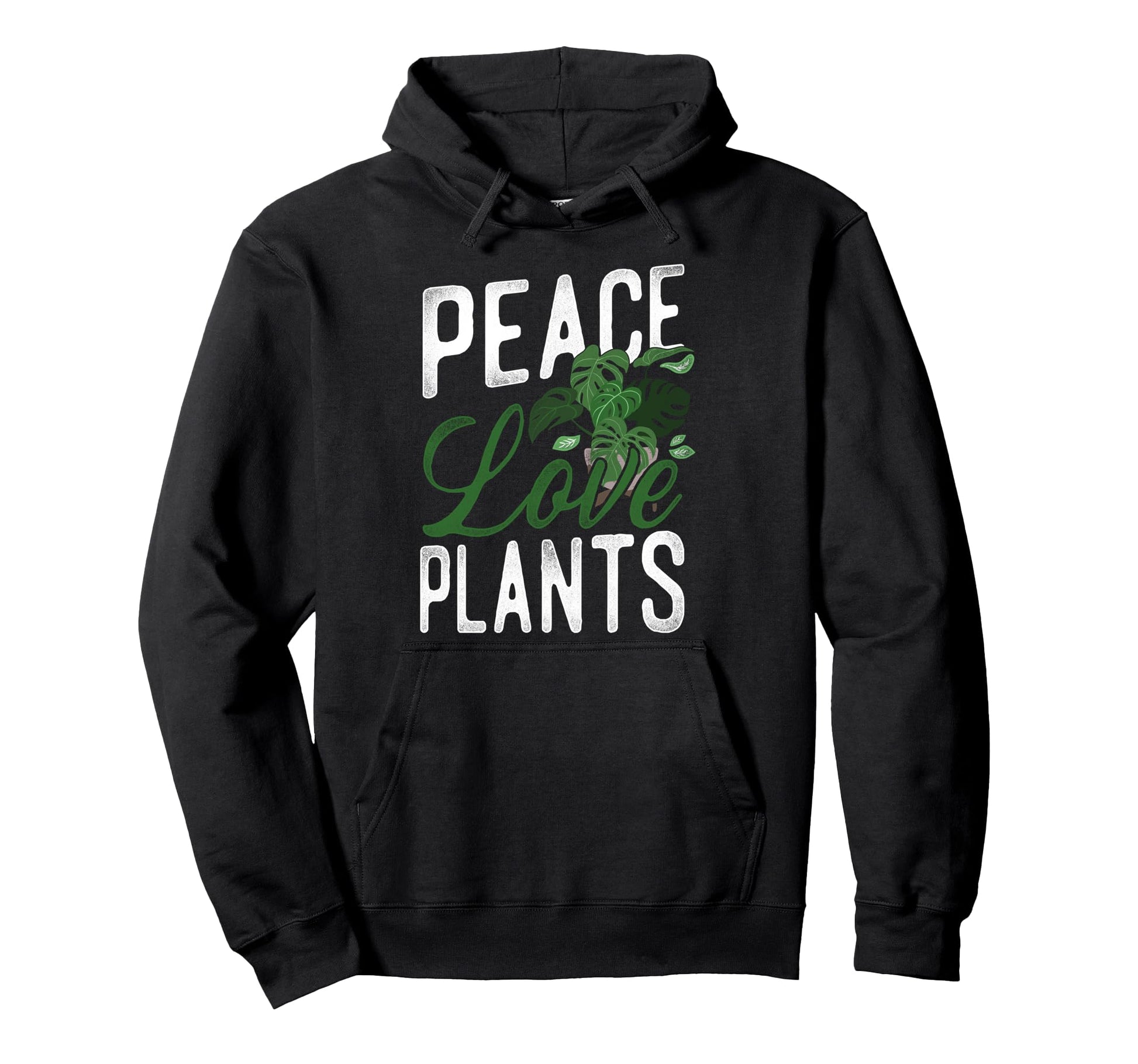Plant Lover Gardening Peace Love Hoodie - Streetwear Style for Adults - T-Shirt, Sweatshirt, Hoodie