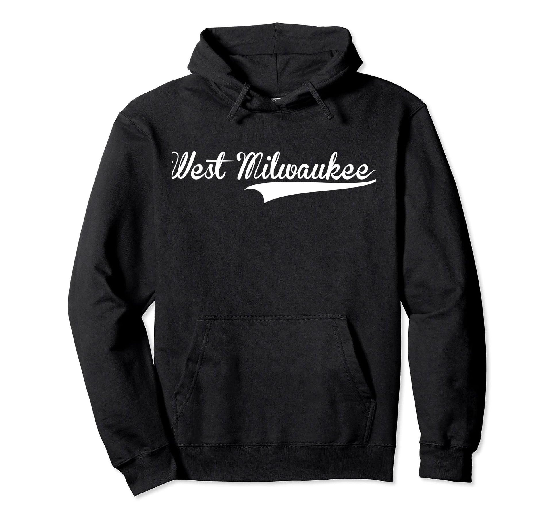 West Milwaukee Baseball Font Hoodie - Graphic Print Unisex - T-Shirt, Sweatshirt, Hoodie