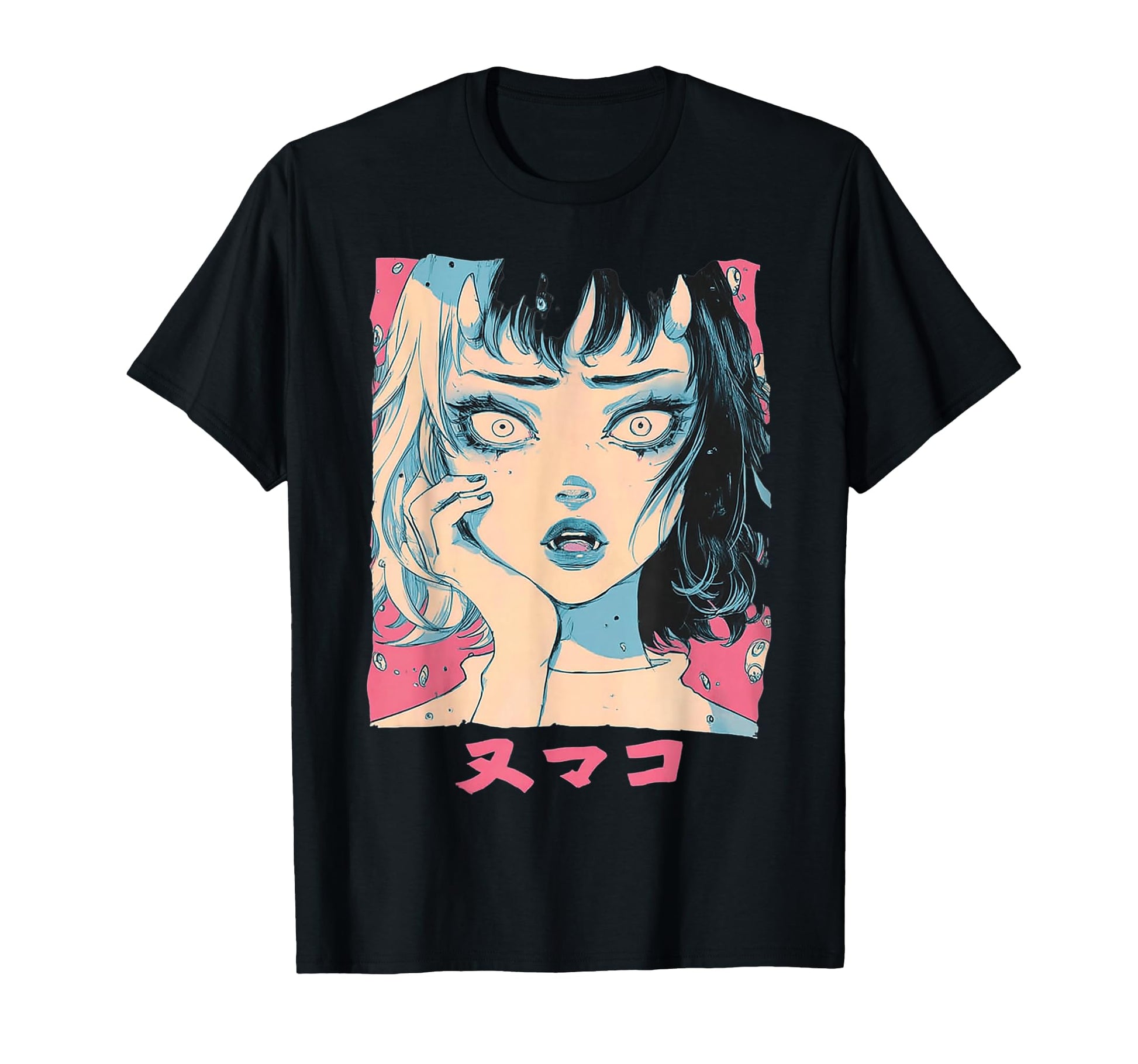 Goth Grunge Demon Anime Waifu Horror T-Shirt - Unique Graphic Men Women - T-Shirt, Sweatshirt, Hoodie