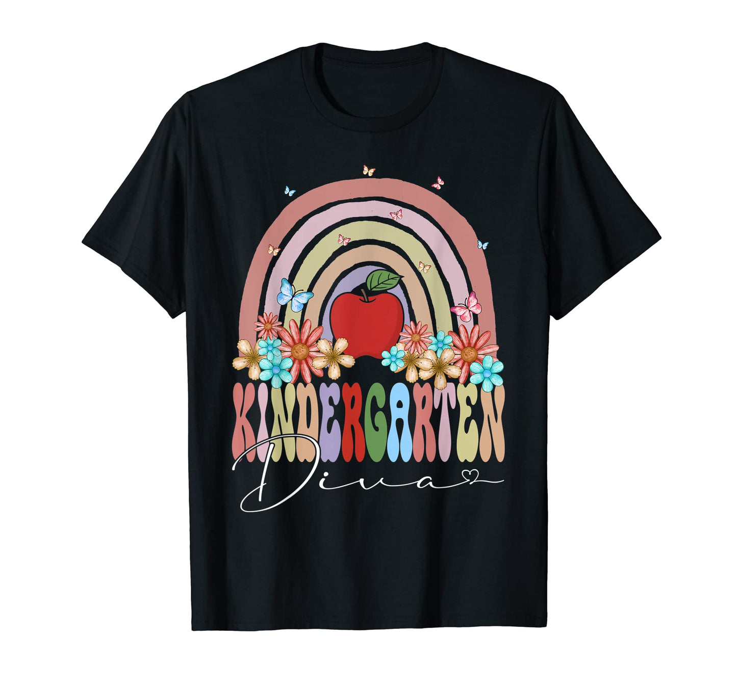 Kindergarten Diva Back To School T-Shirt - Minimalist Print Men Women - T-Shirt, Sweatshirt, Hoodie