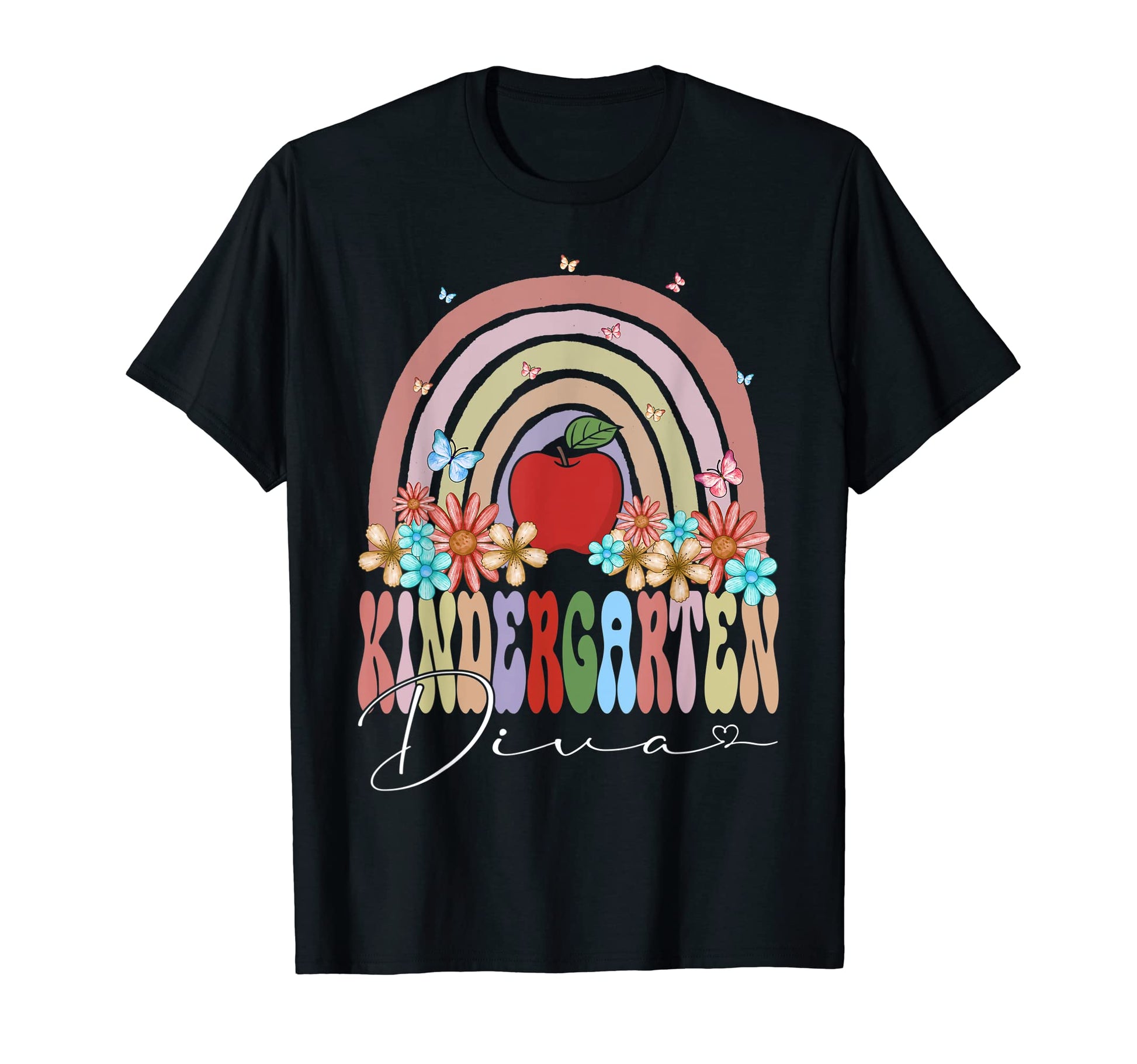 Kindergarten Diva Back To School T-Shirt - Minimalist Print Men Women - T-Shirt, Sweatshirt, Hoodie