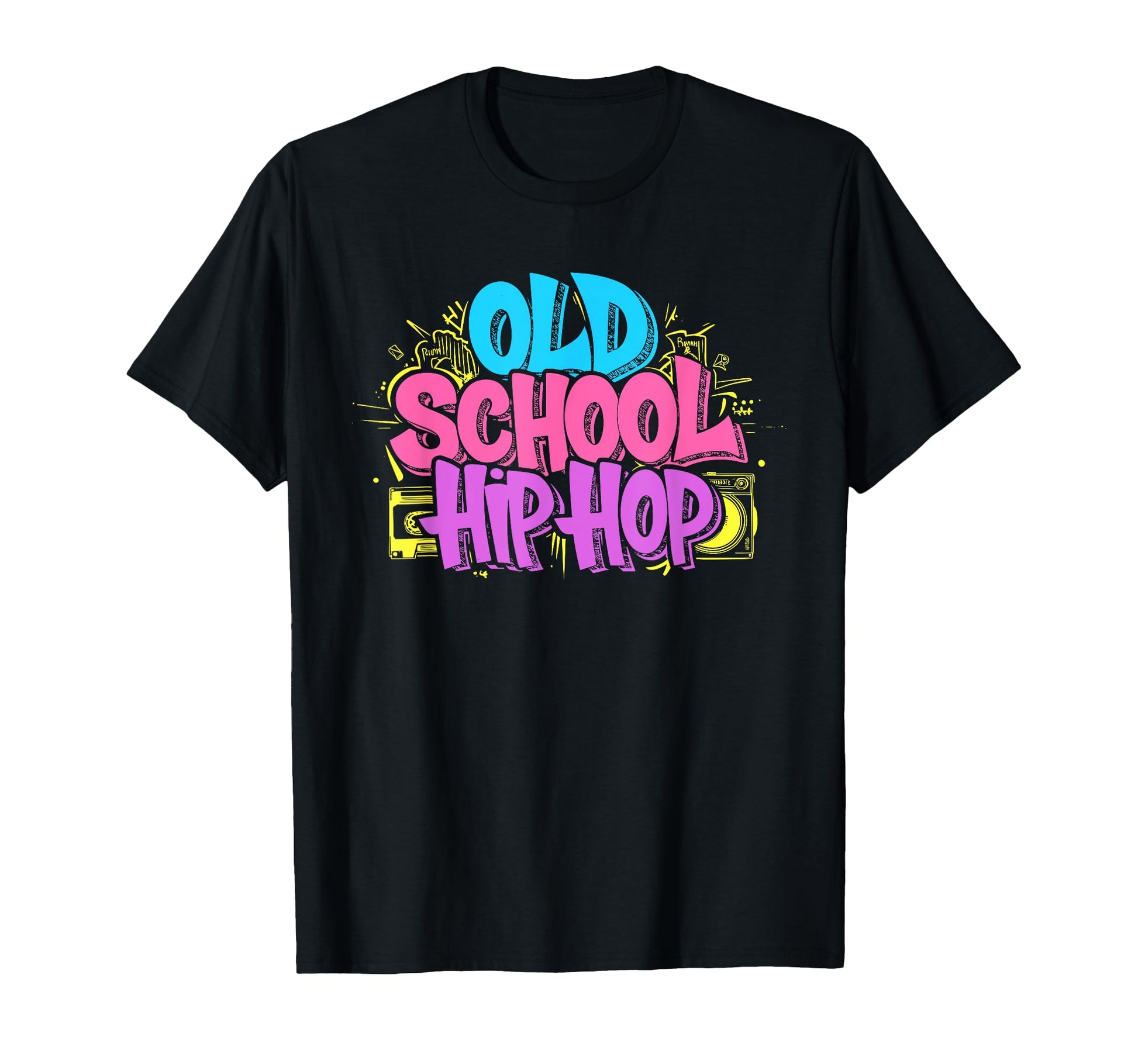 Old School Hip Hop 80S 90S Graffiti T-Shirt - Minimalist Print for Adults - T-Shirt, Sweatshirt, Hoodie