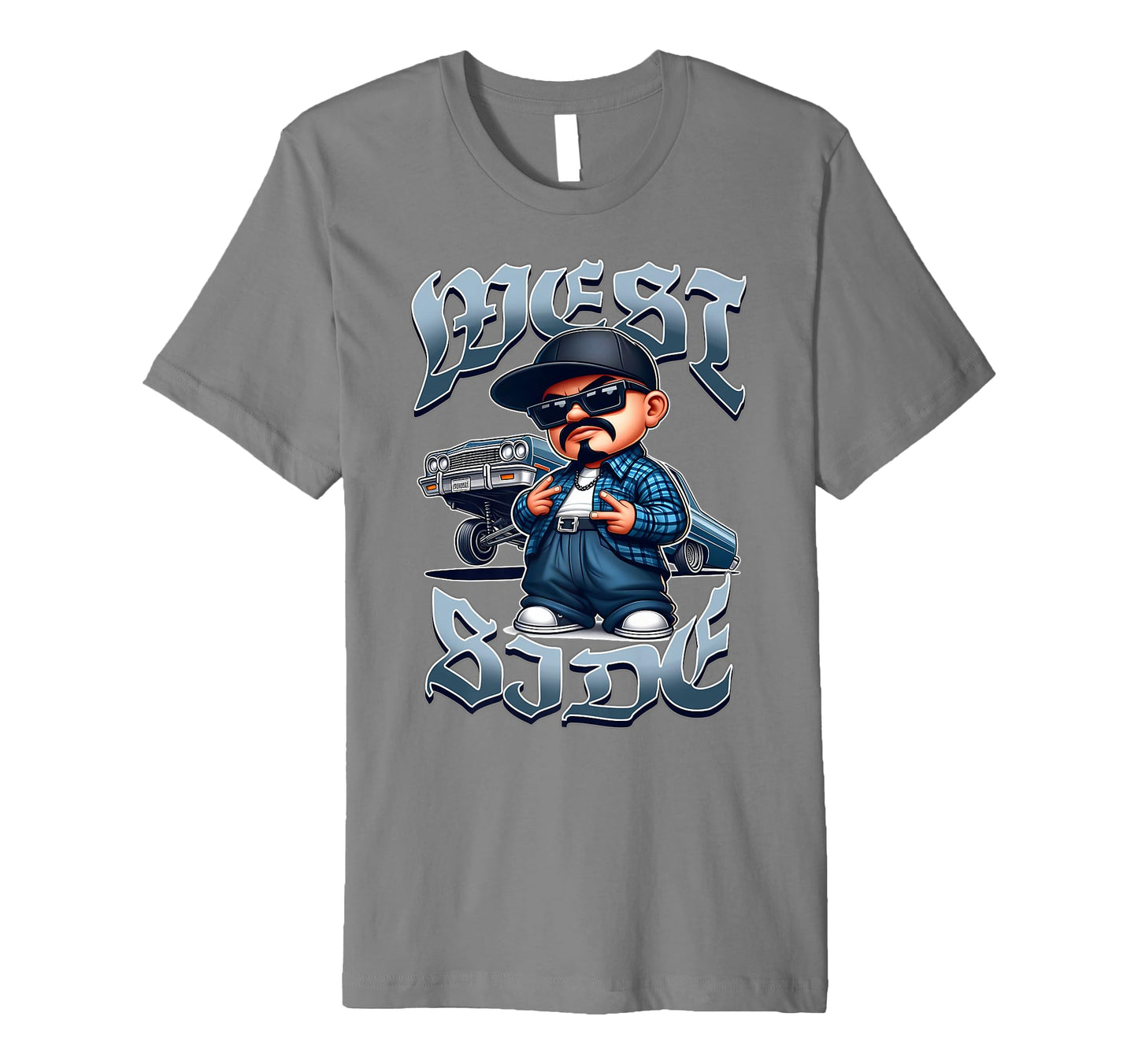 Low Rider Westside Hand Sign Gang T-Shirt - Custom Art Print Men Women - T-Shirt, Sweatshirt, Hoodie