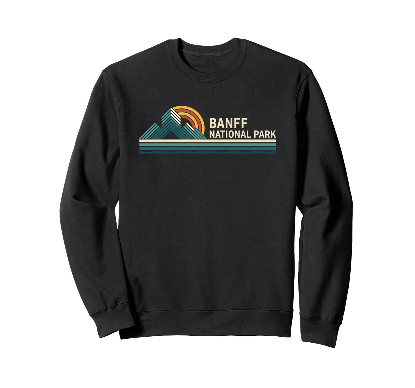 Banff National Park Mountain Sweatshirt - Custom Art Print Men Women - T-Shirt, Sweatshirt, Hoodie