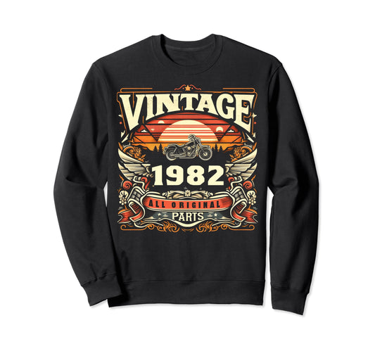 1982 Born 1982 42Th Birthday Sweatshirt - Novelty Apparel for Adults - T-Shirt, Sweatshirt, Hoodie