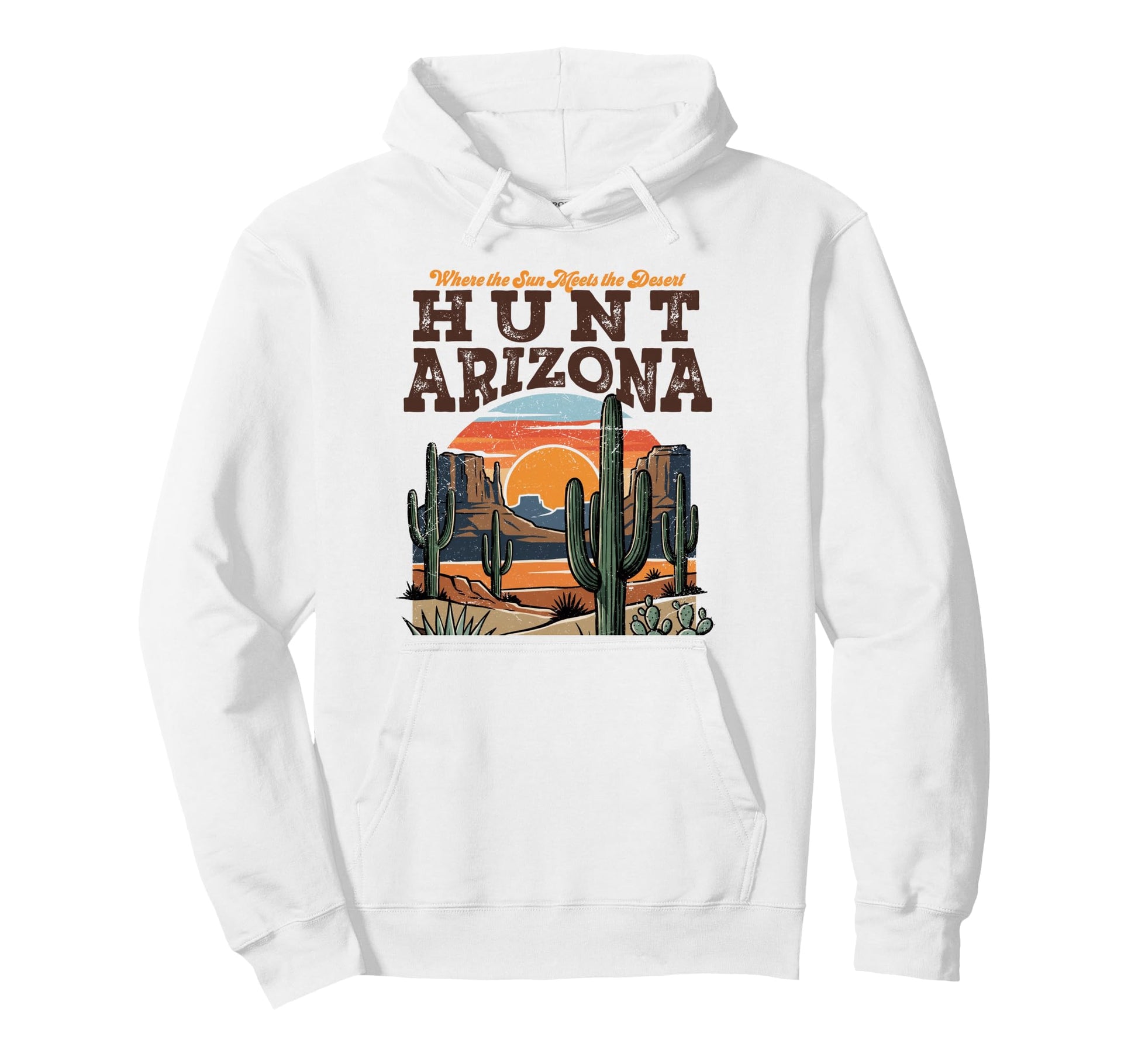 Hunt Az Southwest Desert Landscape Hoodie - Trendy Graphic Men Women - T-Shirt, Sweatshirt, Hoodie