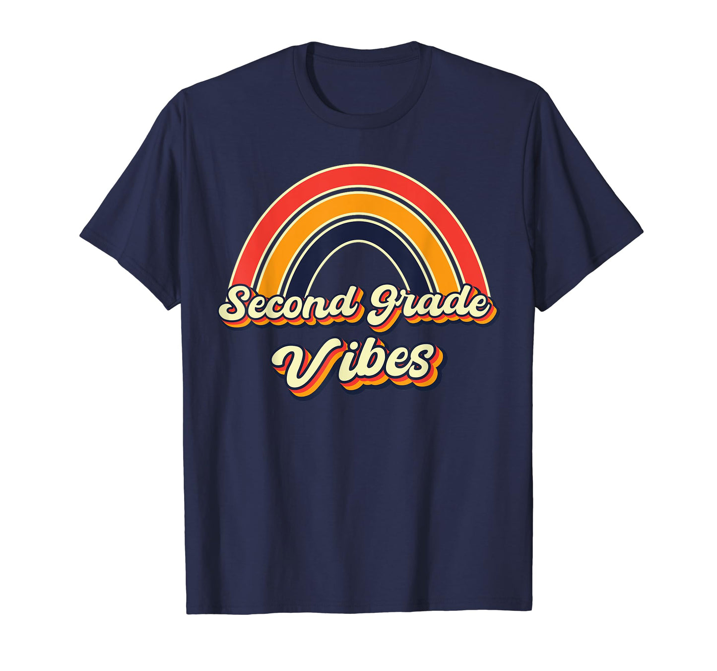 Second Grade Vibes Teacher 2Nd Grade T-Shirt - Unique Graphic Unisex - T-Shirt, Sweatshirt, Hoodie