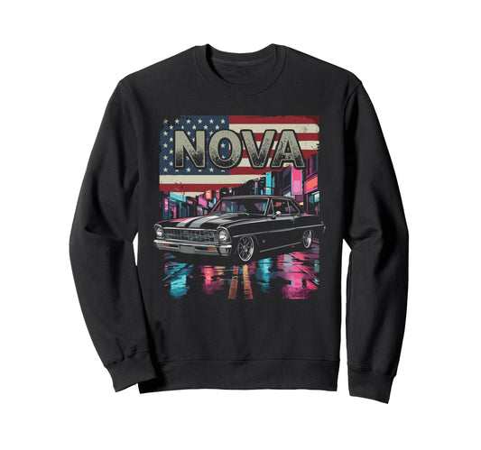 1966 1967 Nova Ss Patriotic American Sweatshirt - Streetwear Style Unisex - T-Shirt, Sweatshirt, Hoodie