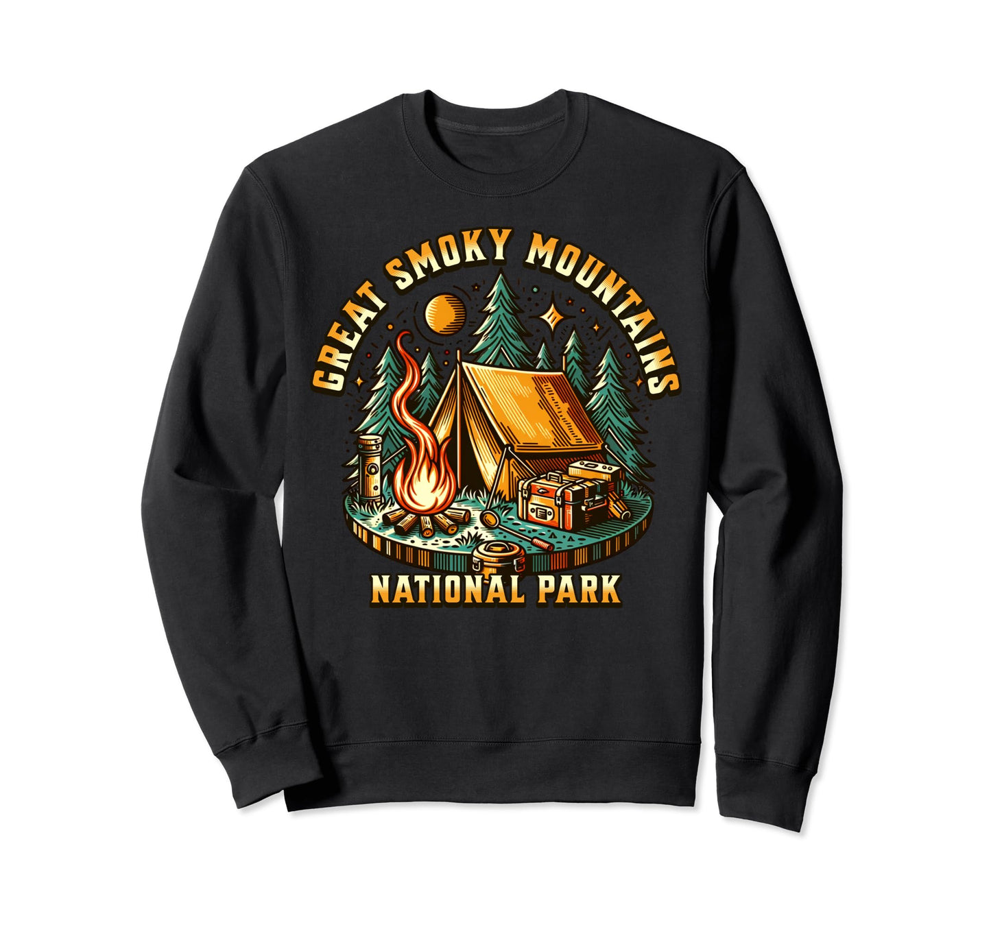 Camping Forest Great Smoky Sweatshirt - Streetwear Style Men Women - T-Shirt, Sweatshirt, Hoodie