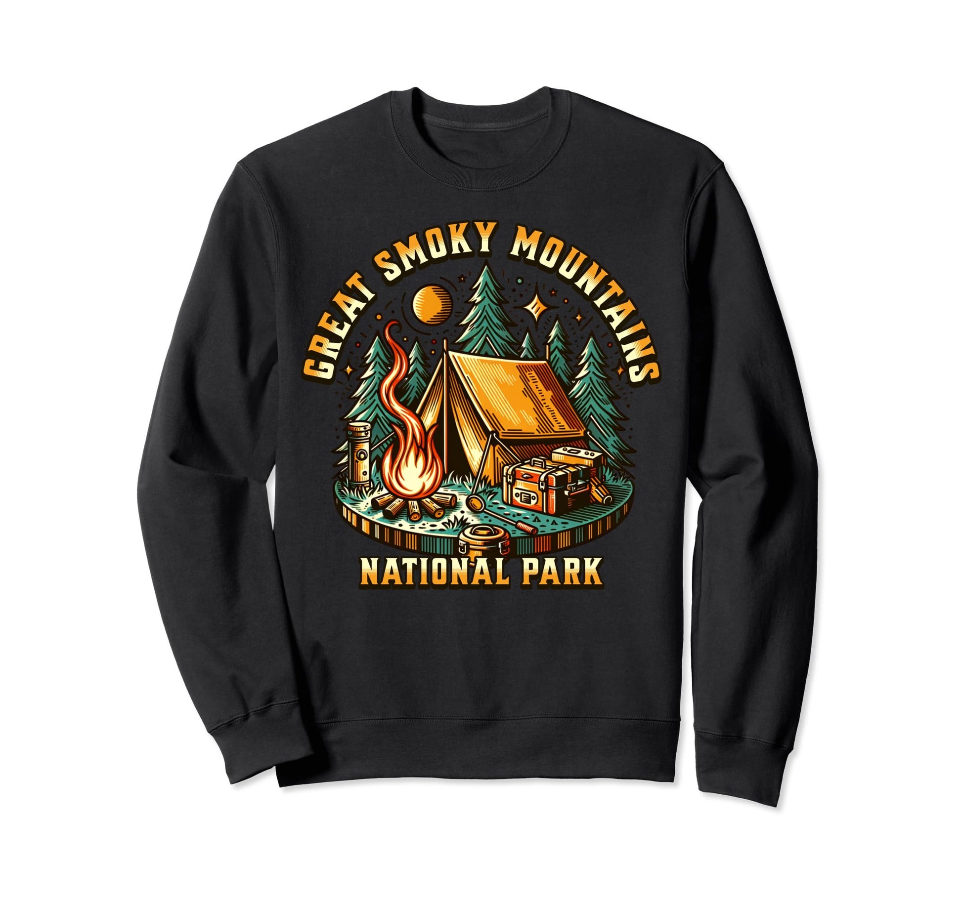 Camping Forest Great Smoky Sweatshirt - Streetwear Style Men Women - T-Shirt, Sweatshirt, Hoodie