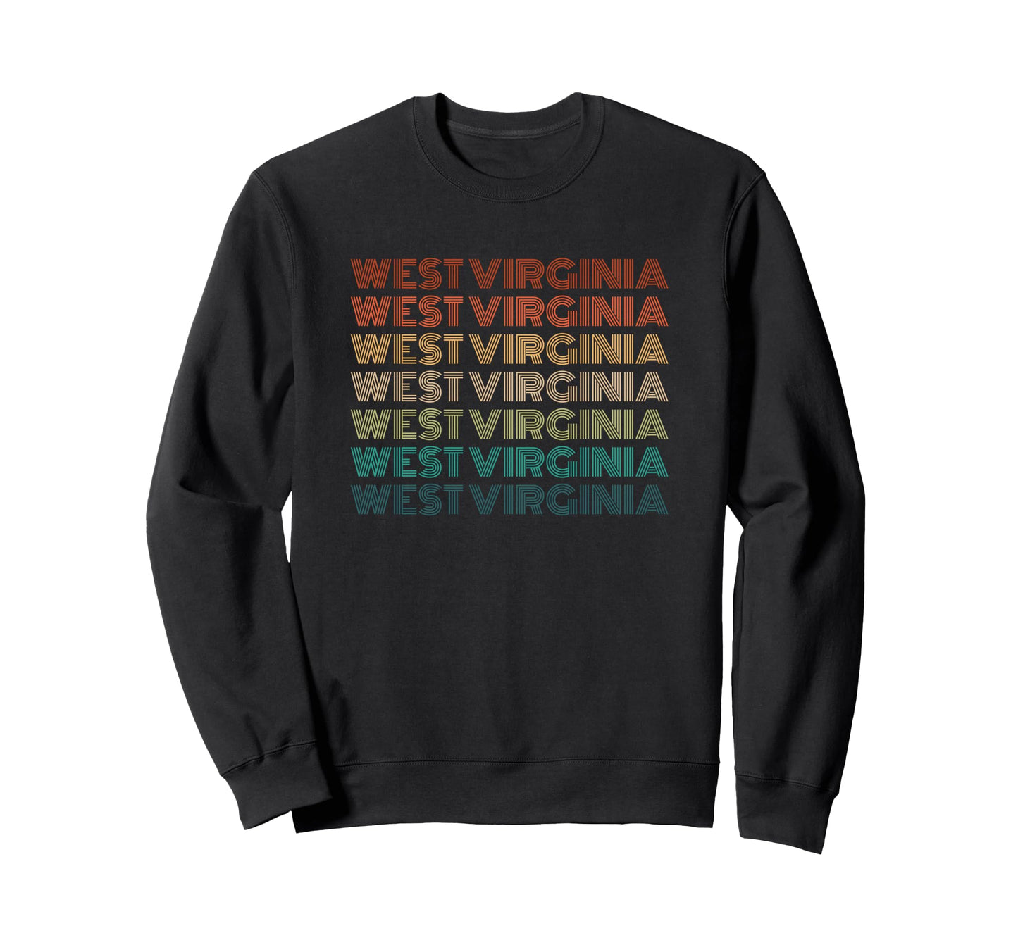 West Virginia Travel Local State Sweatshirt - Minimalist Print for Adults - T-Shirt, Sweatshirt, Hoodie