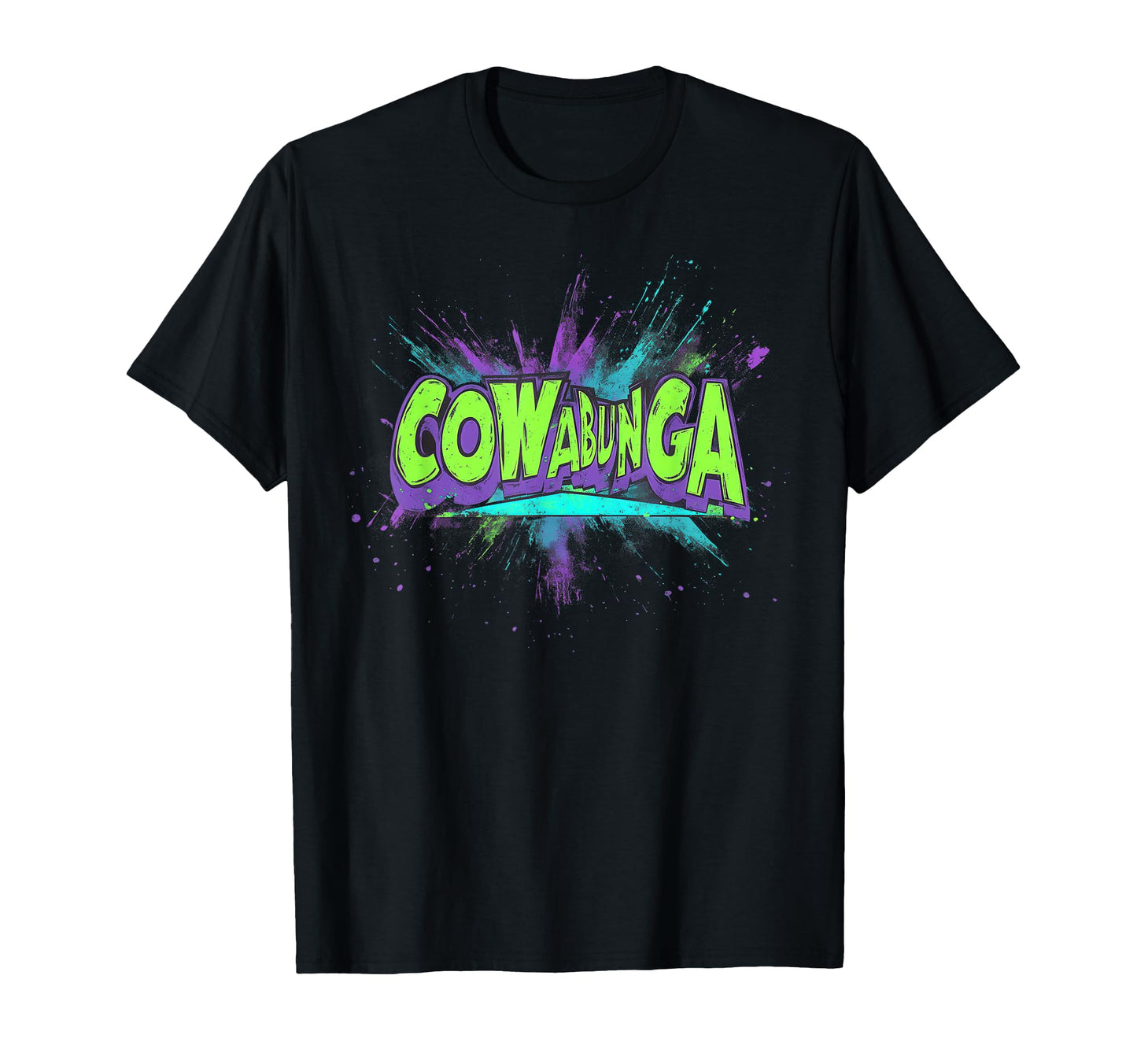 Cowabunga 80S 90S Nostalgia Slang T-Shirt - Fun Novelty Design for Adults - T-Shirt, Sweatshirt, Hoodie