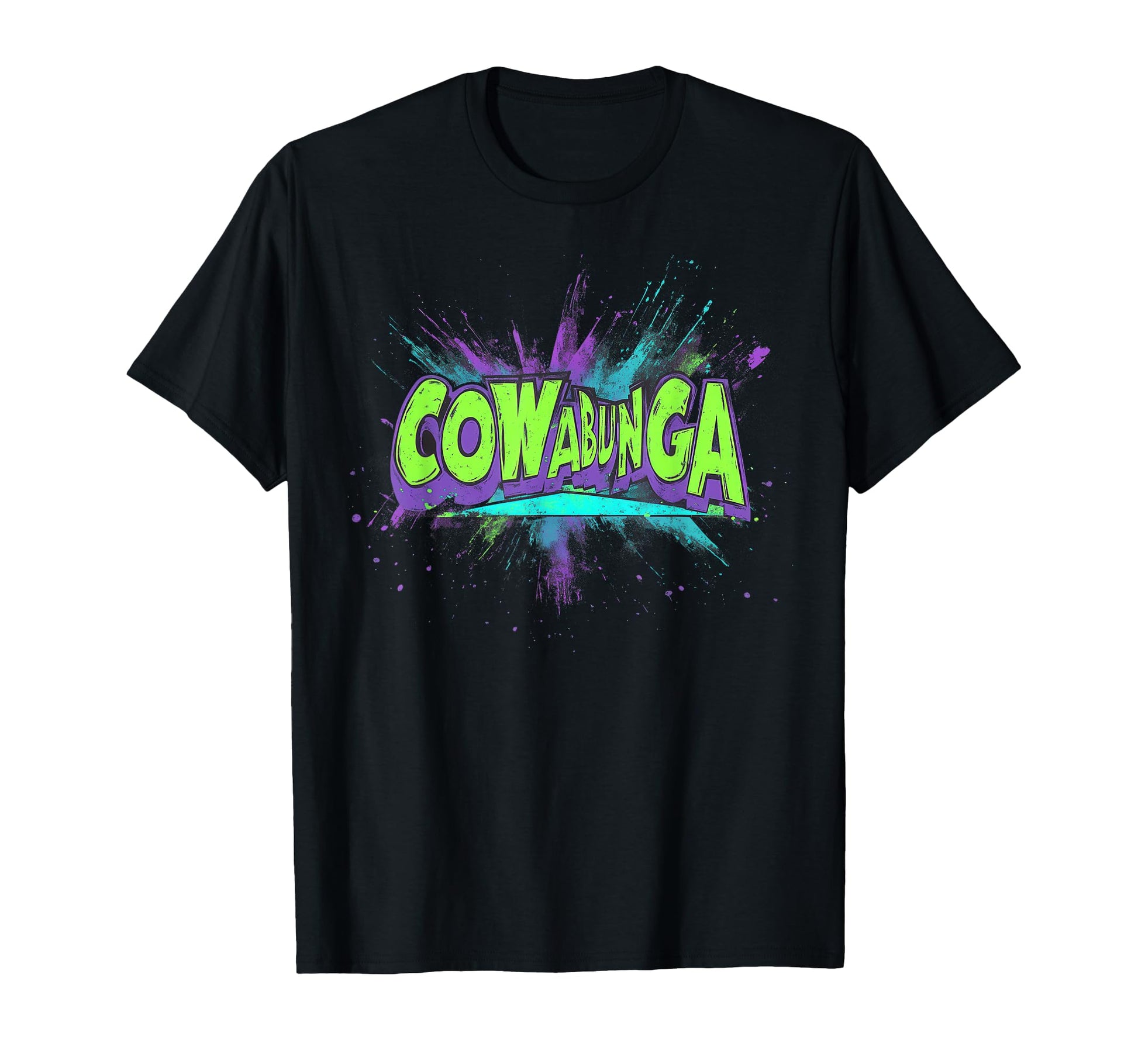 Cowabunga 80S 90S Nostalgia Slang T-Shirt - Fun Novelty Design for Adults - T-Shirt, Sweatshirt, Hoodie