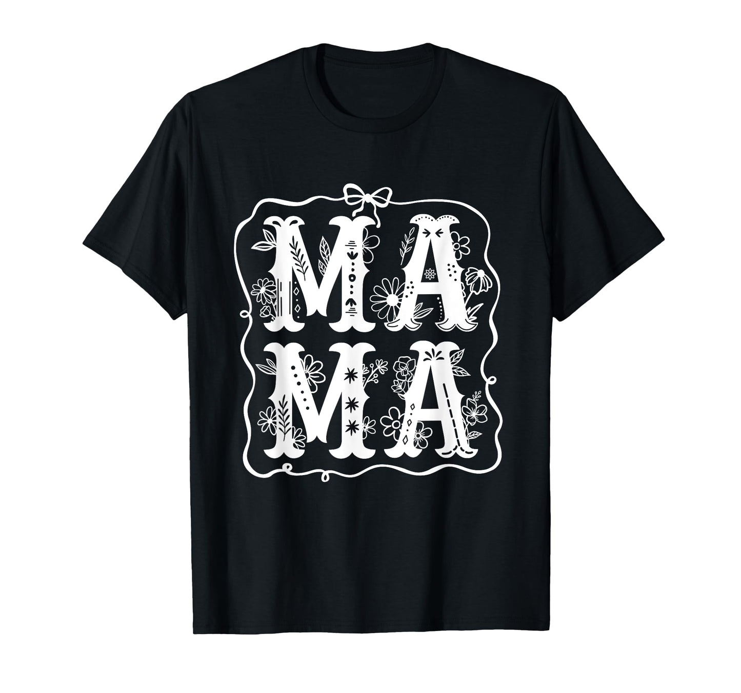 Mama Floral Boho Mom Birthday Mothers T-Shirt - Trendy Graphic for Adults - T-Shirt, Sweatshirt, Hoodie