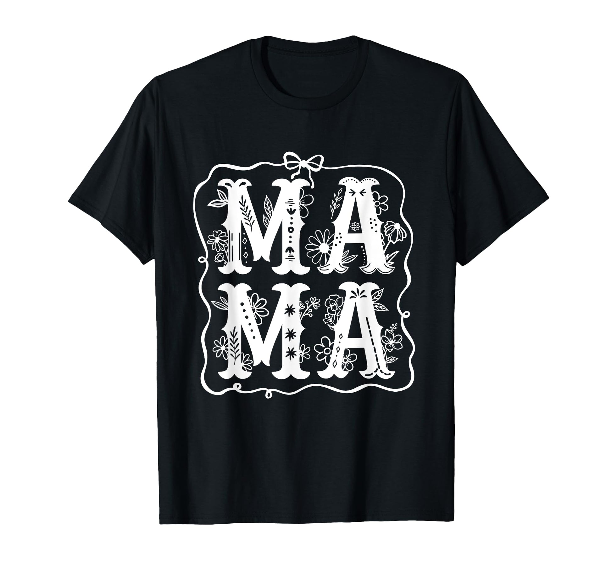 Mama Floral Boho Mom Birthday Mothers T-Shirt - Trendy Graphic for Adults - T-Shirt, Sweatshirt, Hoodie