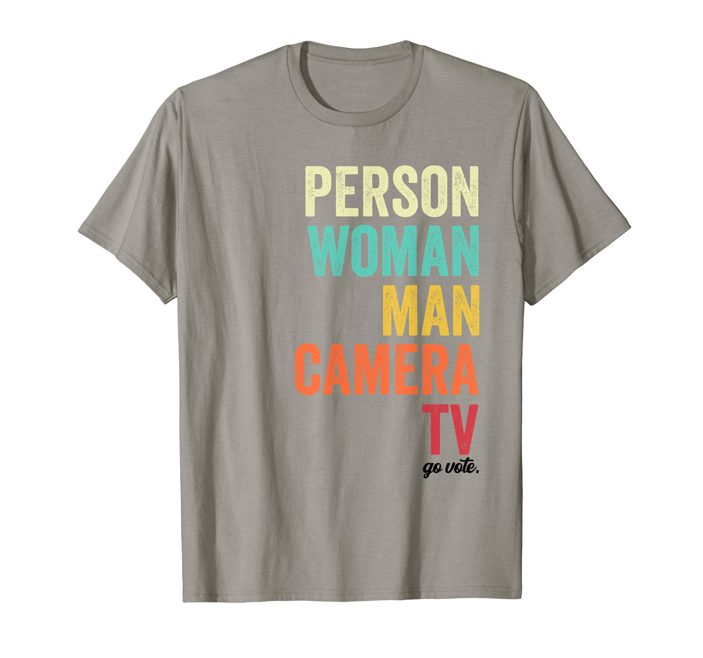 Person Camera Tv Go Vote T-Shirt - Minimalist Print Men Women - T-Shirt, Sweatshirt, Hoodie