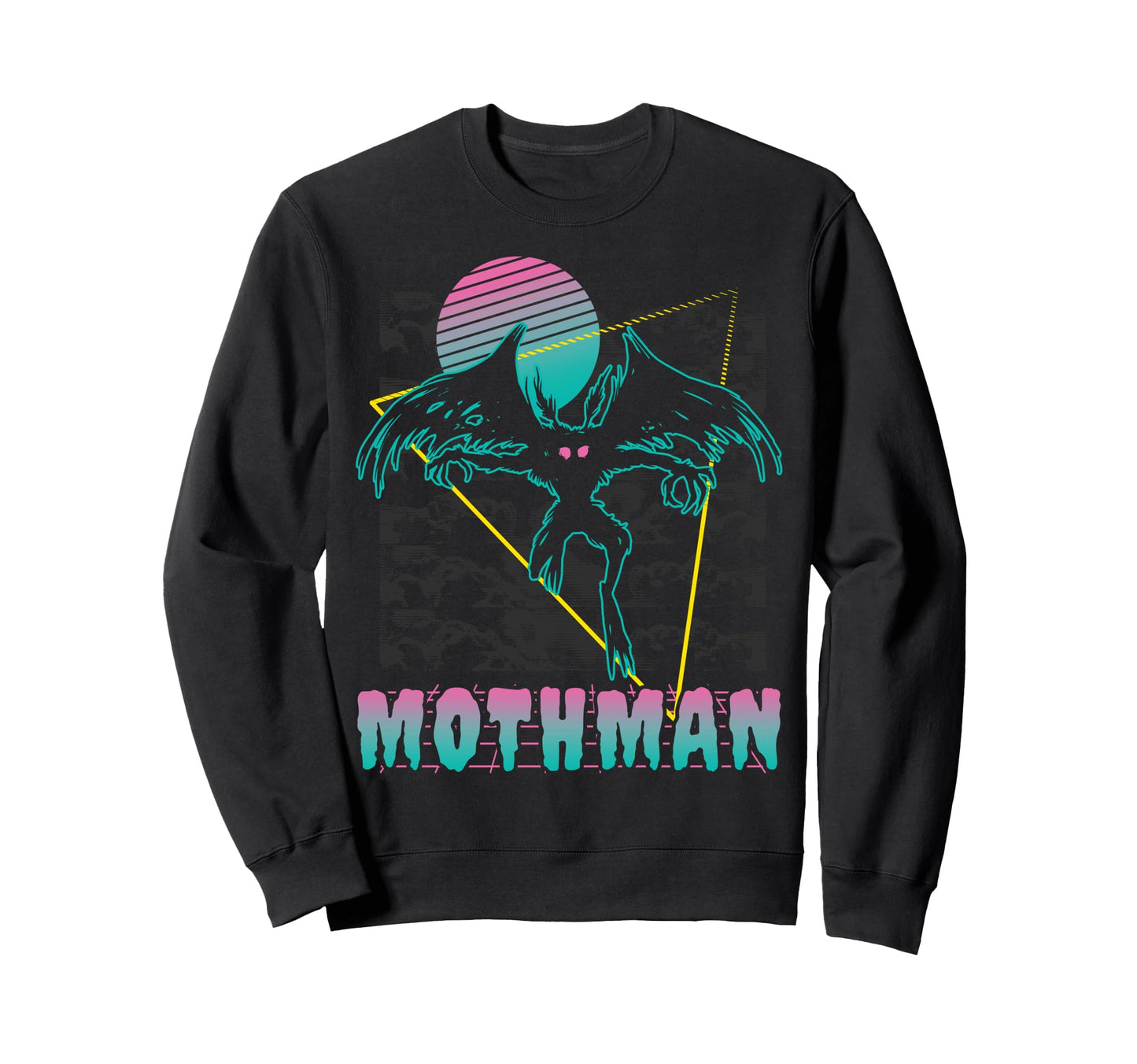 Vaporwave Aesthetic Mothman Sweatshirt - Aesthetic Graphic for Adults - T-Shirt, Sweatshirt, Hoodie