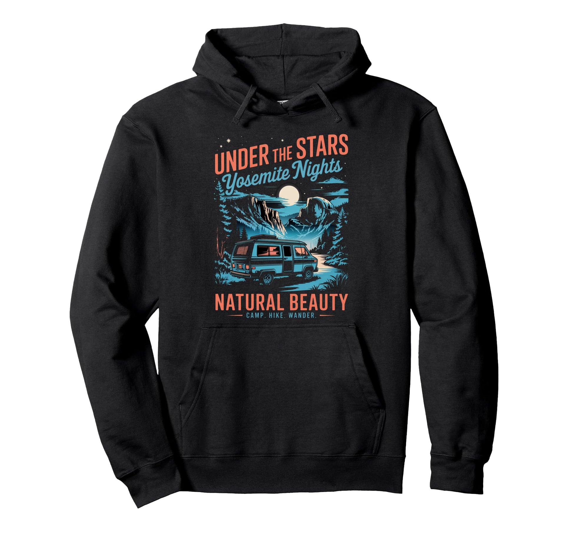 National Park Camping Yosemite Hoodie - Trendy Graphic Men Women - T-Shirt, Sweatshirt, Hoodie