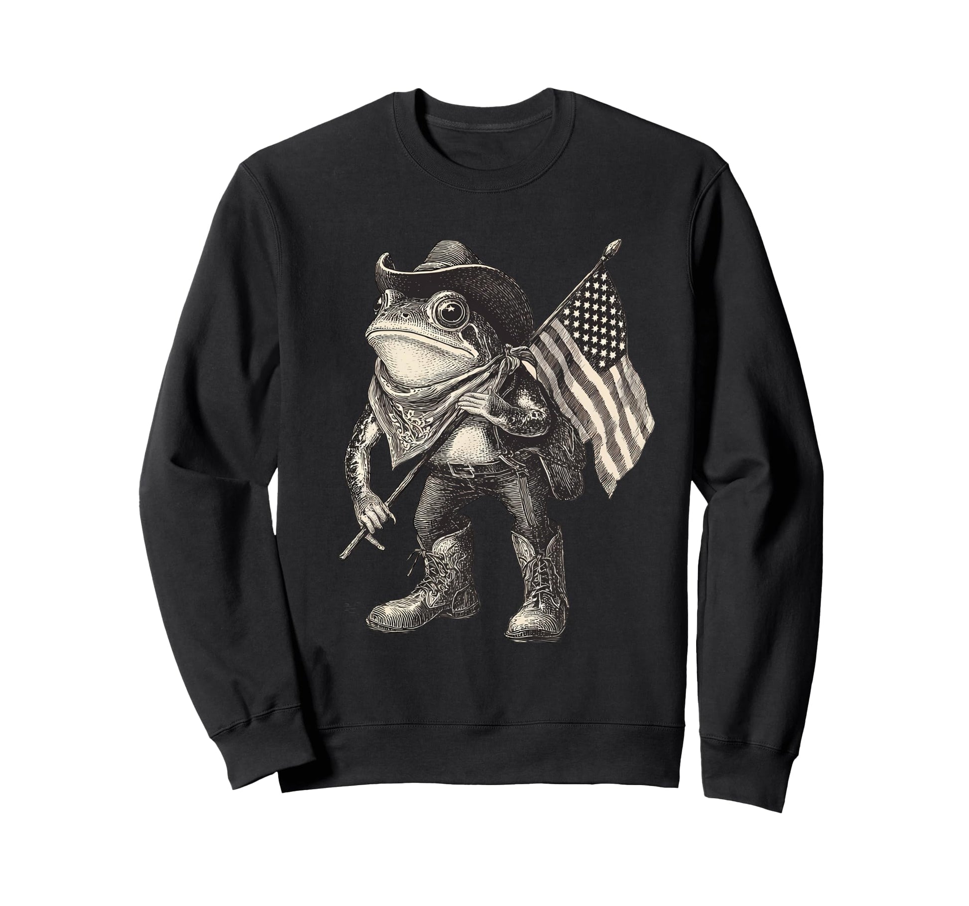 Frog Cowboy Toad Rodeo Cowgirl Sweatshirt - Novelty Apparel Men Women - T-Shirt, Sweatshirt, Hoodie