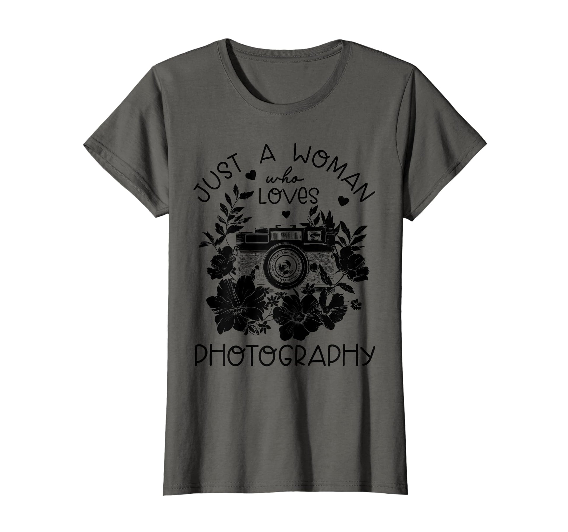 Photographer Camera Flowers T-Shirt - Aesthetic Graphic for Adults - T-Shirt, Sweatshirt, Hoodie