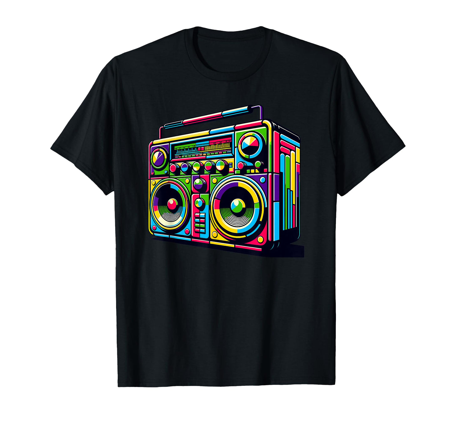 Boombox Old School 80S Music Hip Hop T-Shirt - Graphic Print for Adults - T-Shirt, Sweatshirt, Hoodie