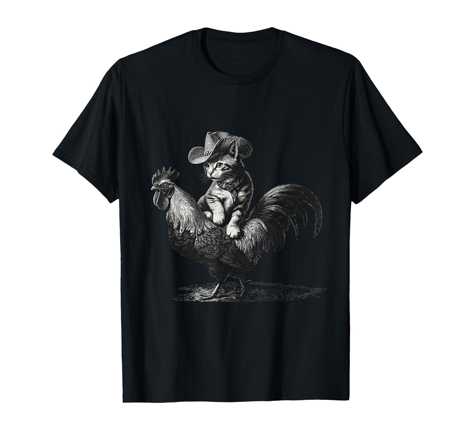 Country Western Cowgirl Funny Cowboy Cat T-Shirt - Trendy Graphic Men Women - T-Shirt, Sweatshirt, Hoodie