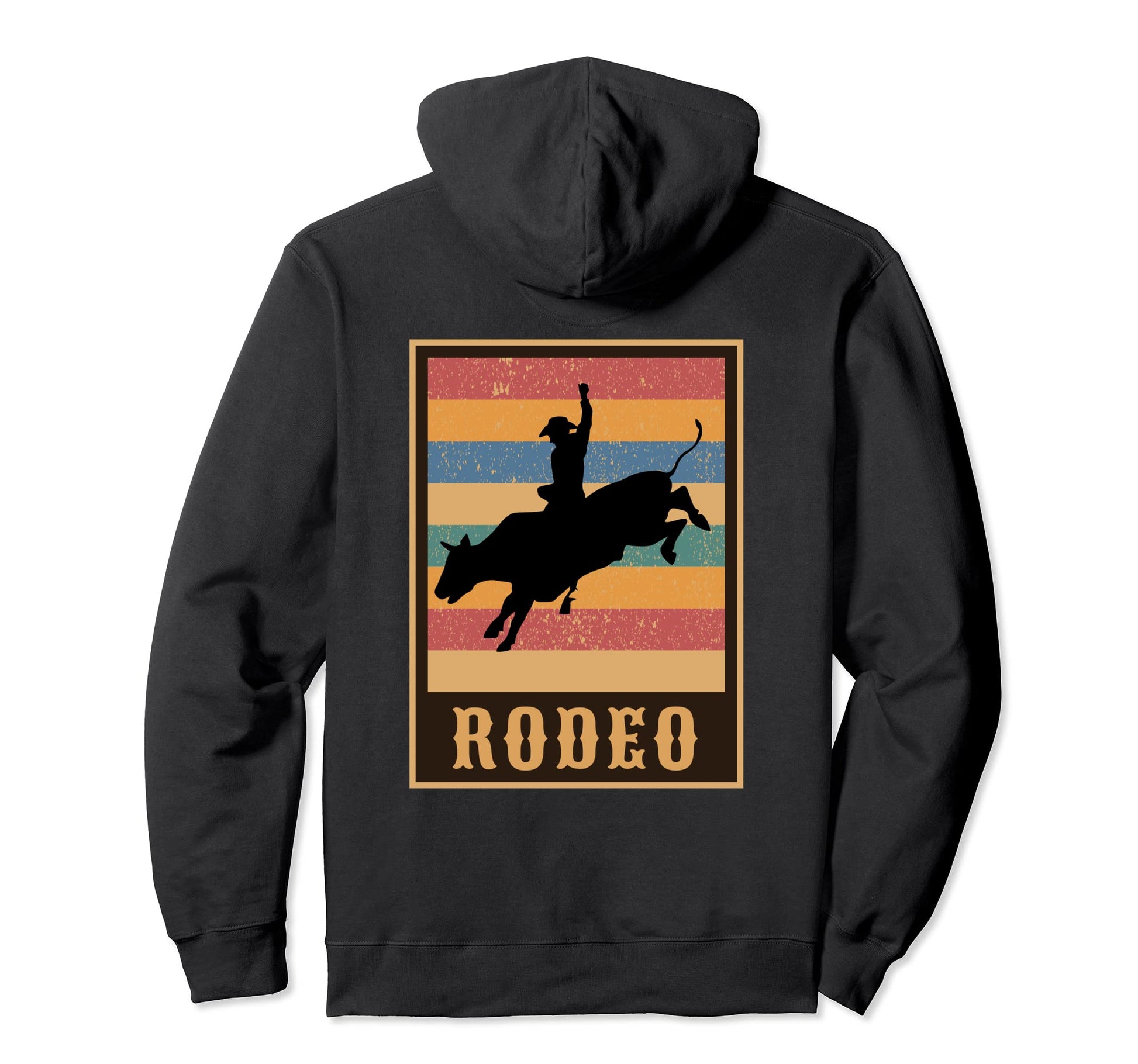 Bull Riding Western Hoodie - Casual Everyday Wear for Adults - T-Shirt, Sweatshirt, Hoodie